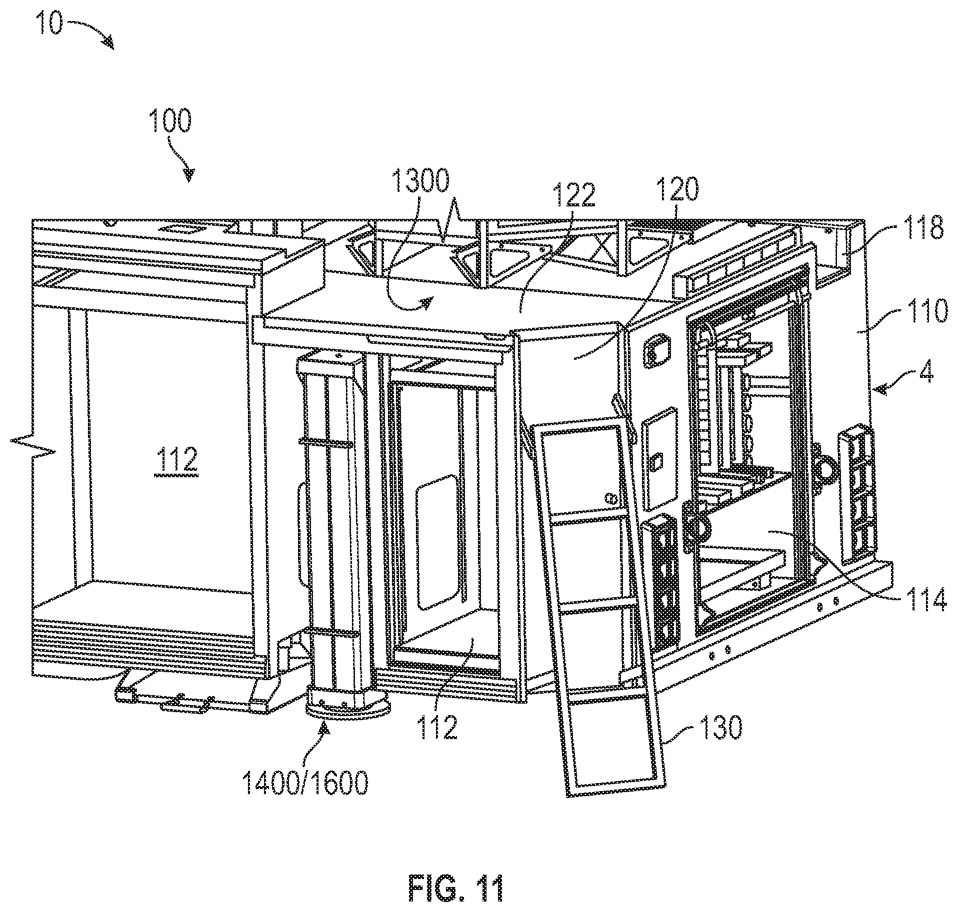 Patent US12480362 Figure 11 – Aerial ladder assembly