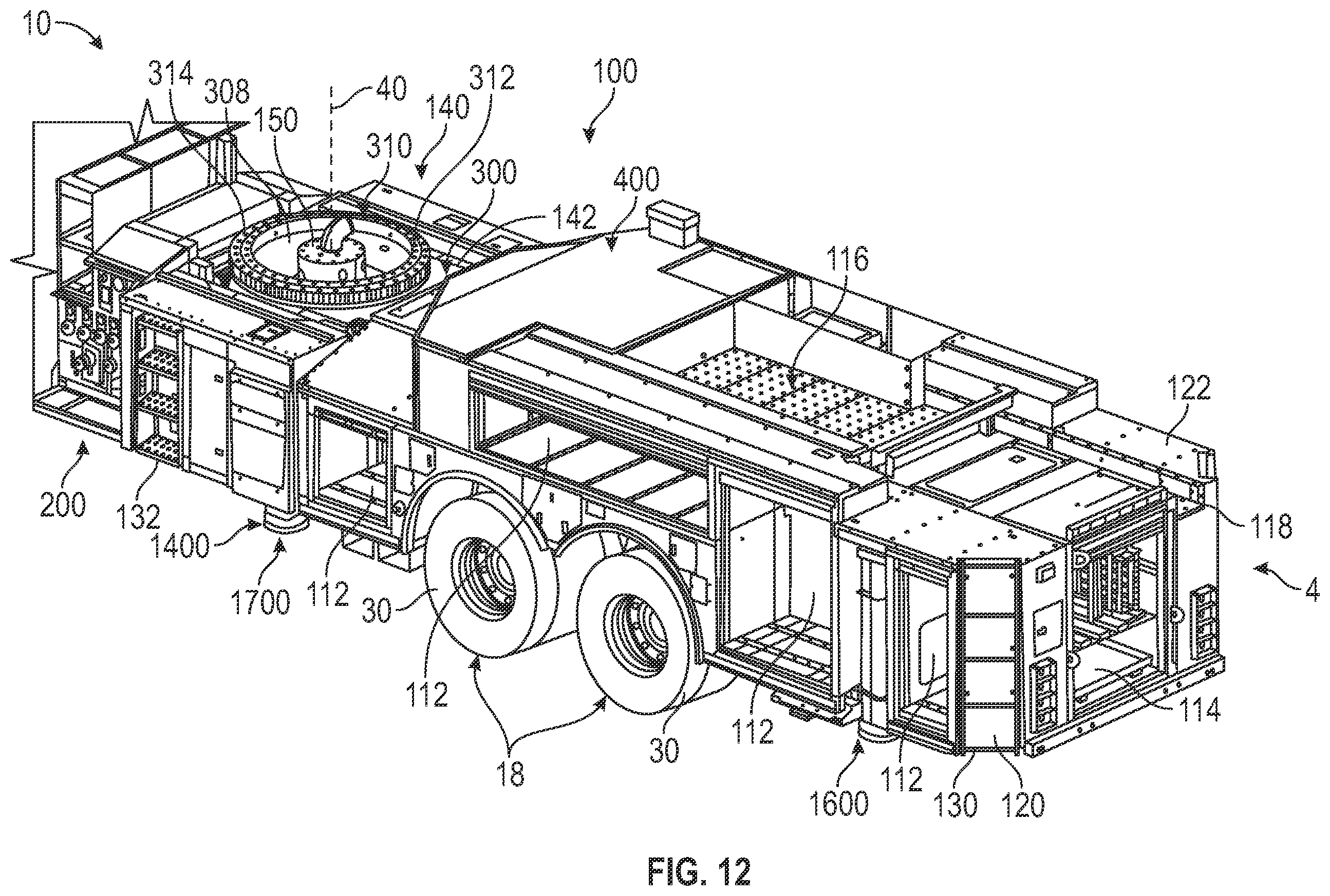 Patent US12480362 Figure 12 – Aerial ladder assembly