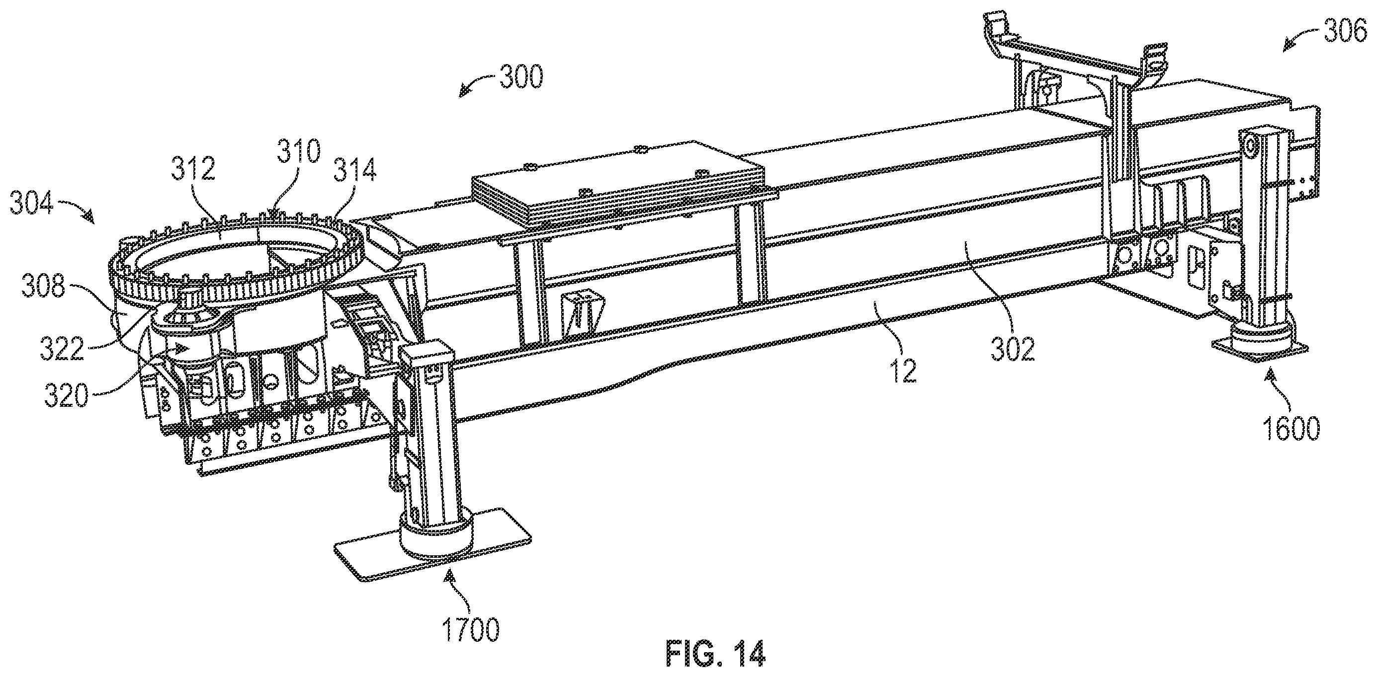 Patent US12480362 Figure 14 – Aerial ladder assembly