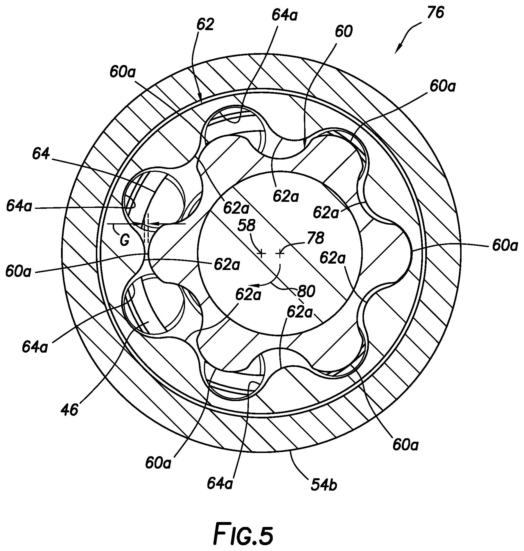 Patent US12480363 Figure 5 – Rotational speed reduction in downhole tool assemblies