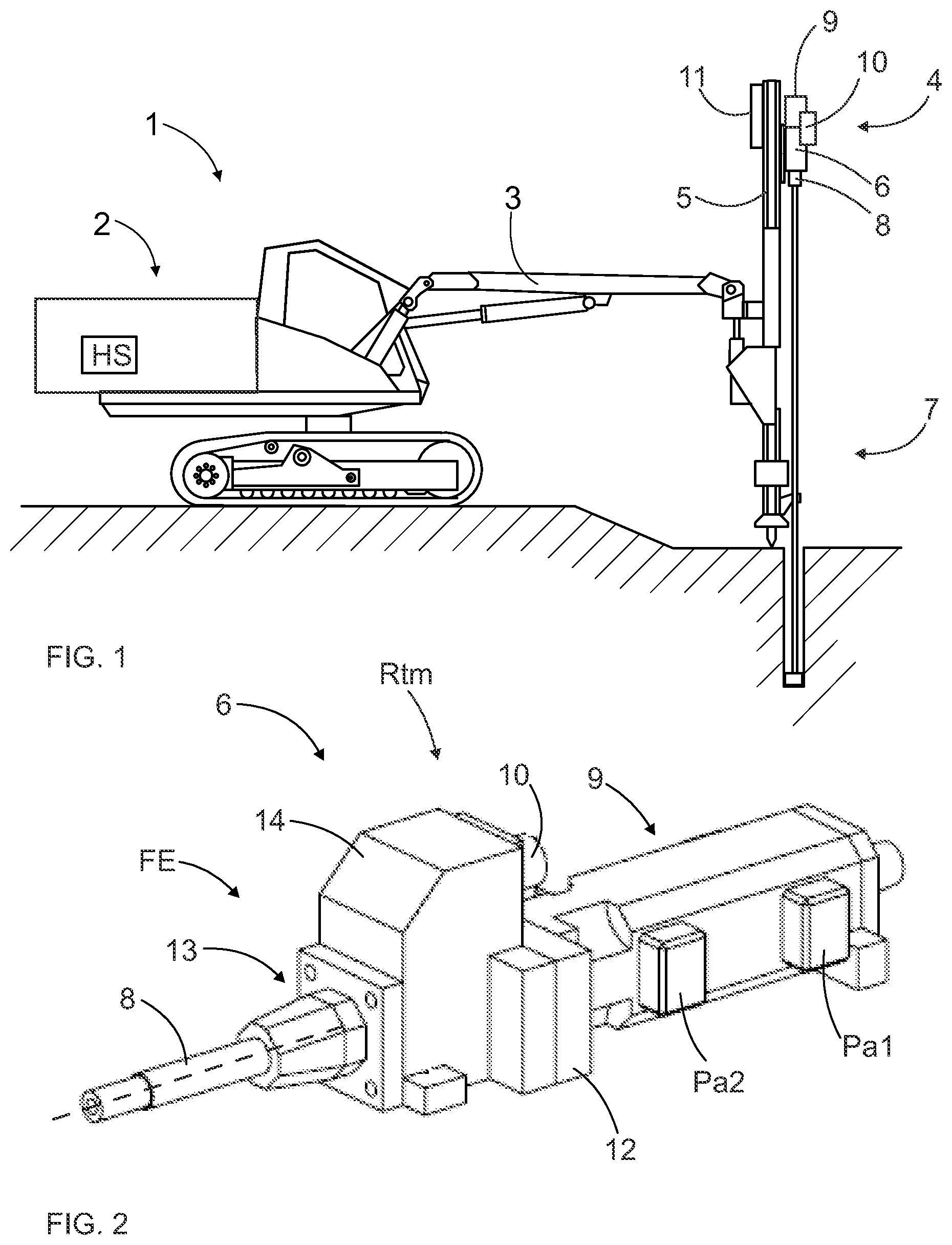 Patent US12480364 — Arrangement and method for heating hydraulic impact device — Figure 1