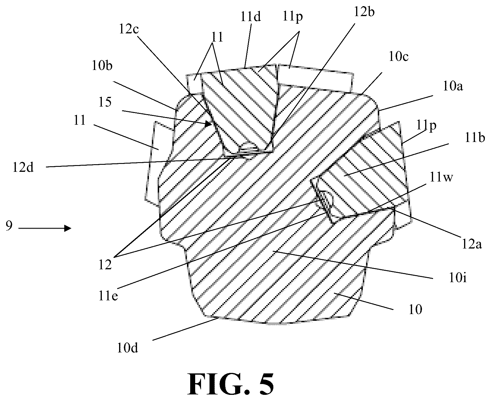 Patent US12480366 Figure 5 – Earth cutting tool, earth cutting device, and related methods