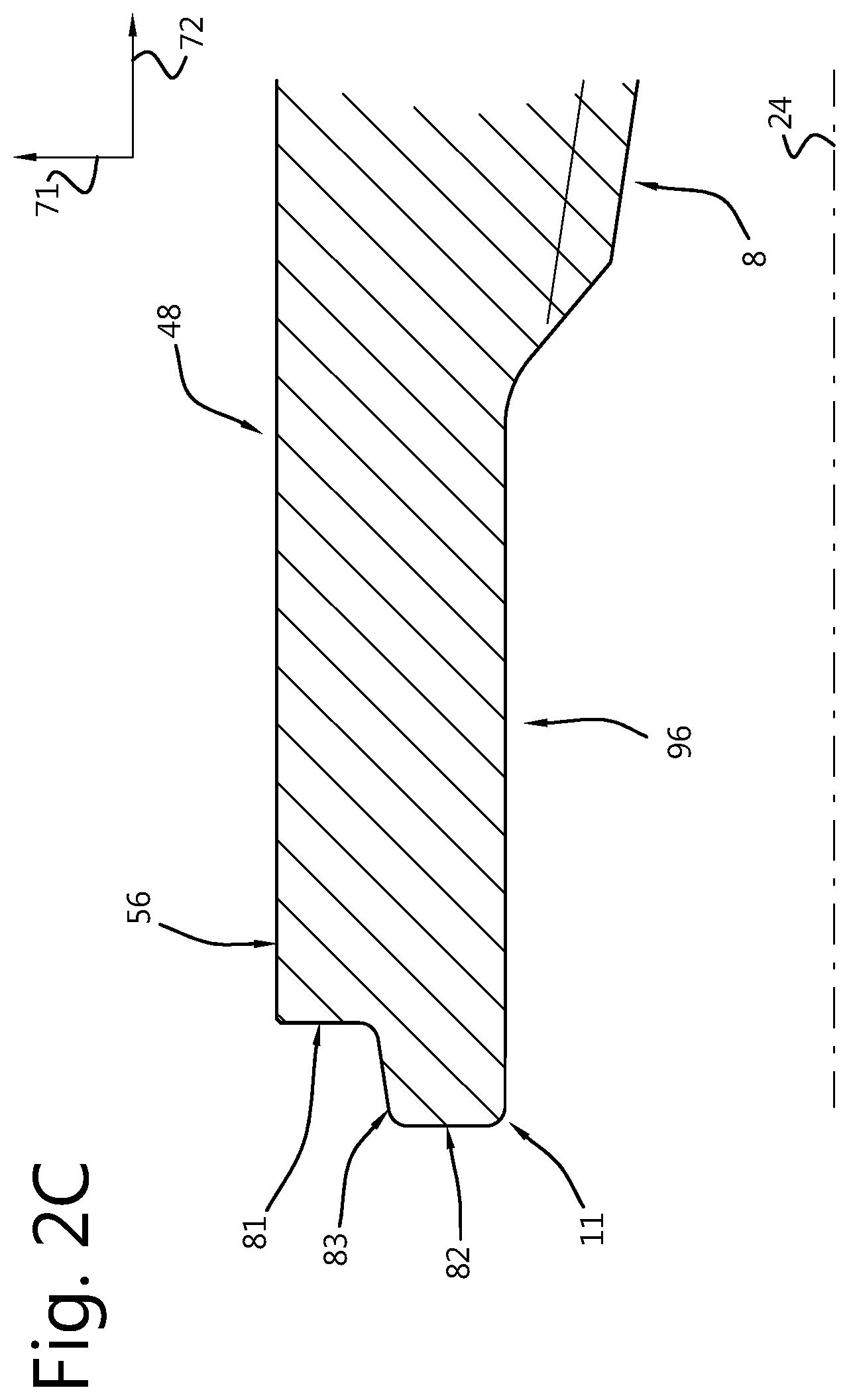 Patent US12480369 Figure 8 – Threaded connection for hammering interconnected tubular members