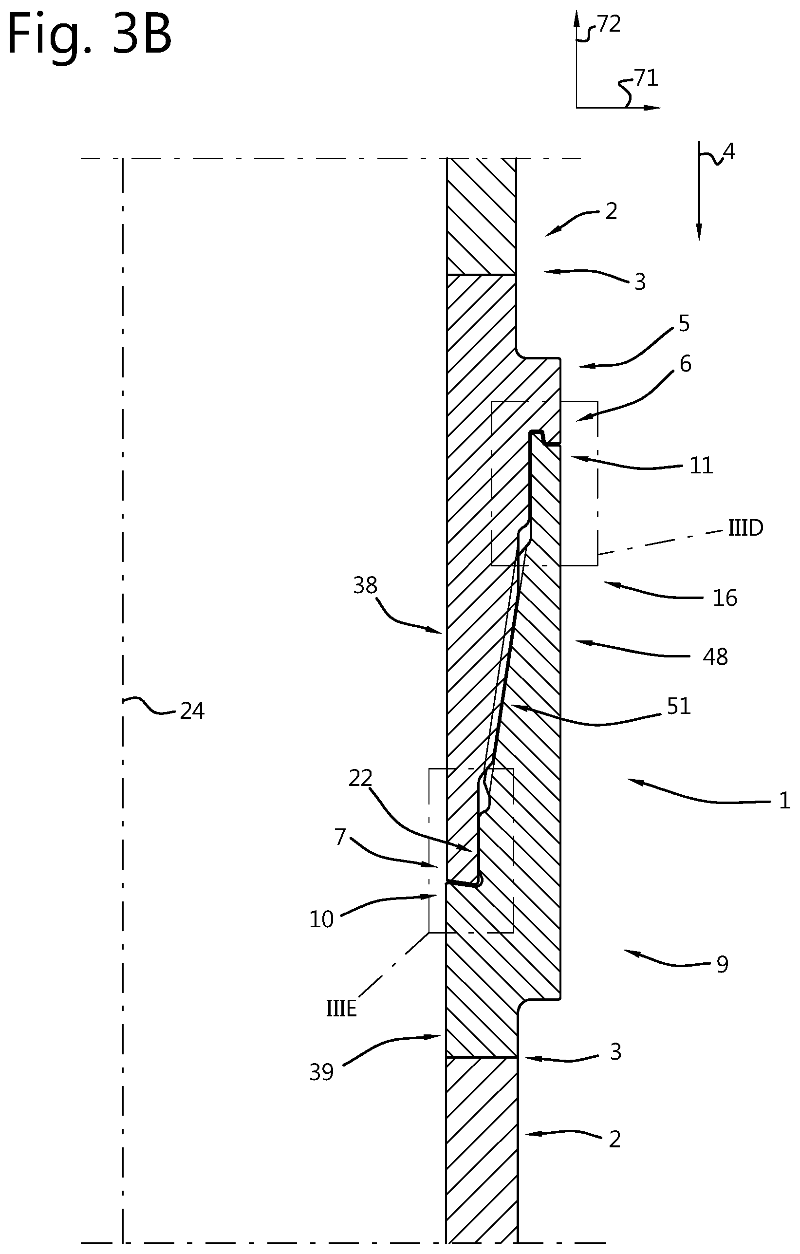 Patent US12480369 Figure 12 – Threaded connection for hammering interconnected tubular members