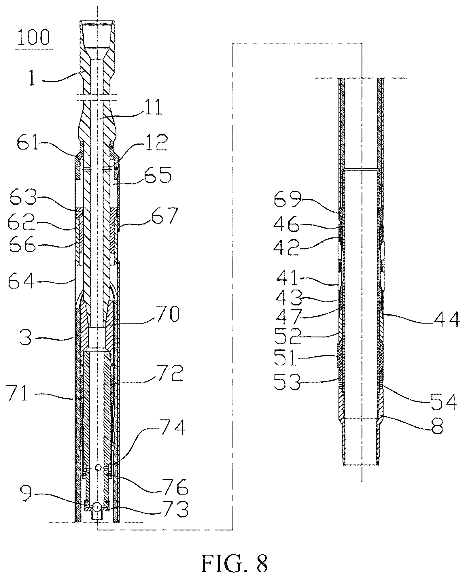 Patent US12480372 Figure 4 – Positioning and orientating apparatus for branch well, and positioning and orientating method