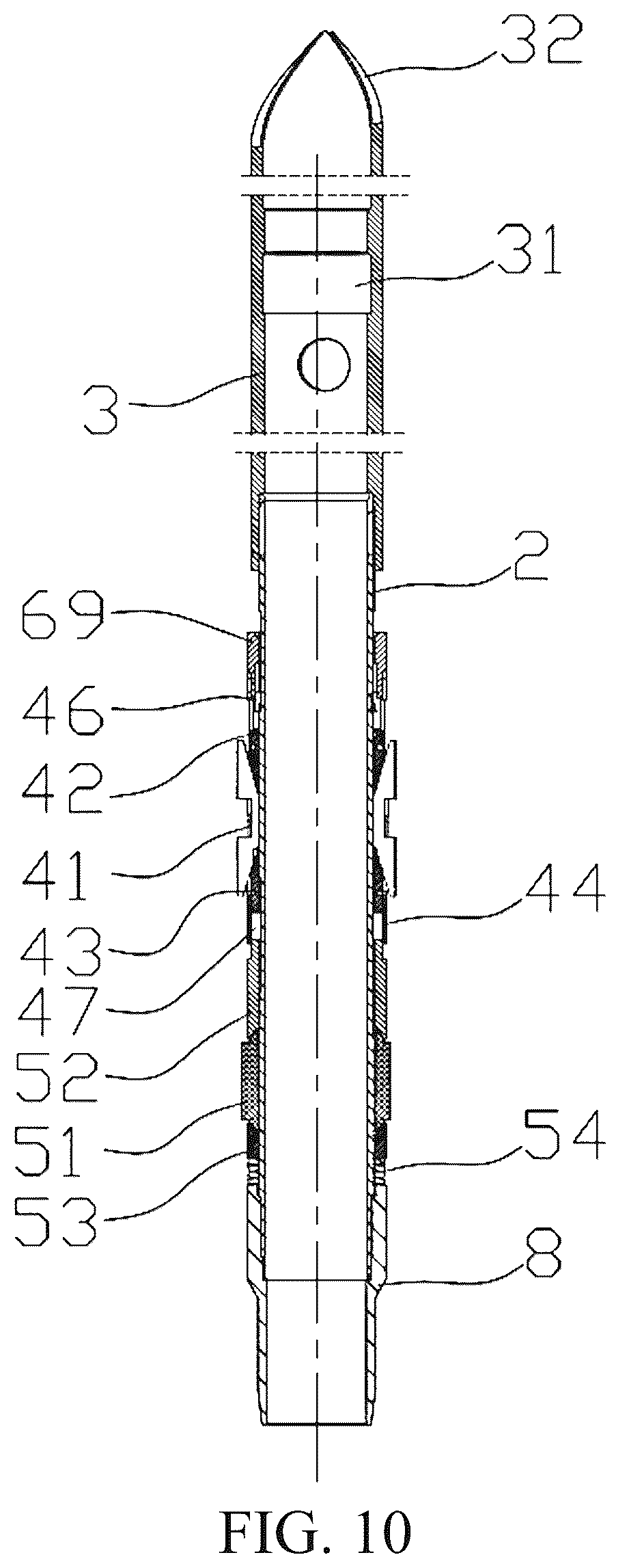 Patent US12480372 Figure 6 – Positioning and orientating apparatus for branch well, and positioning and orientating method