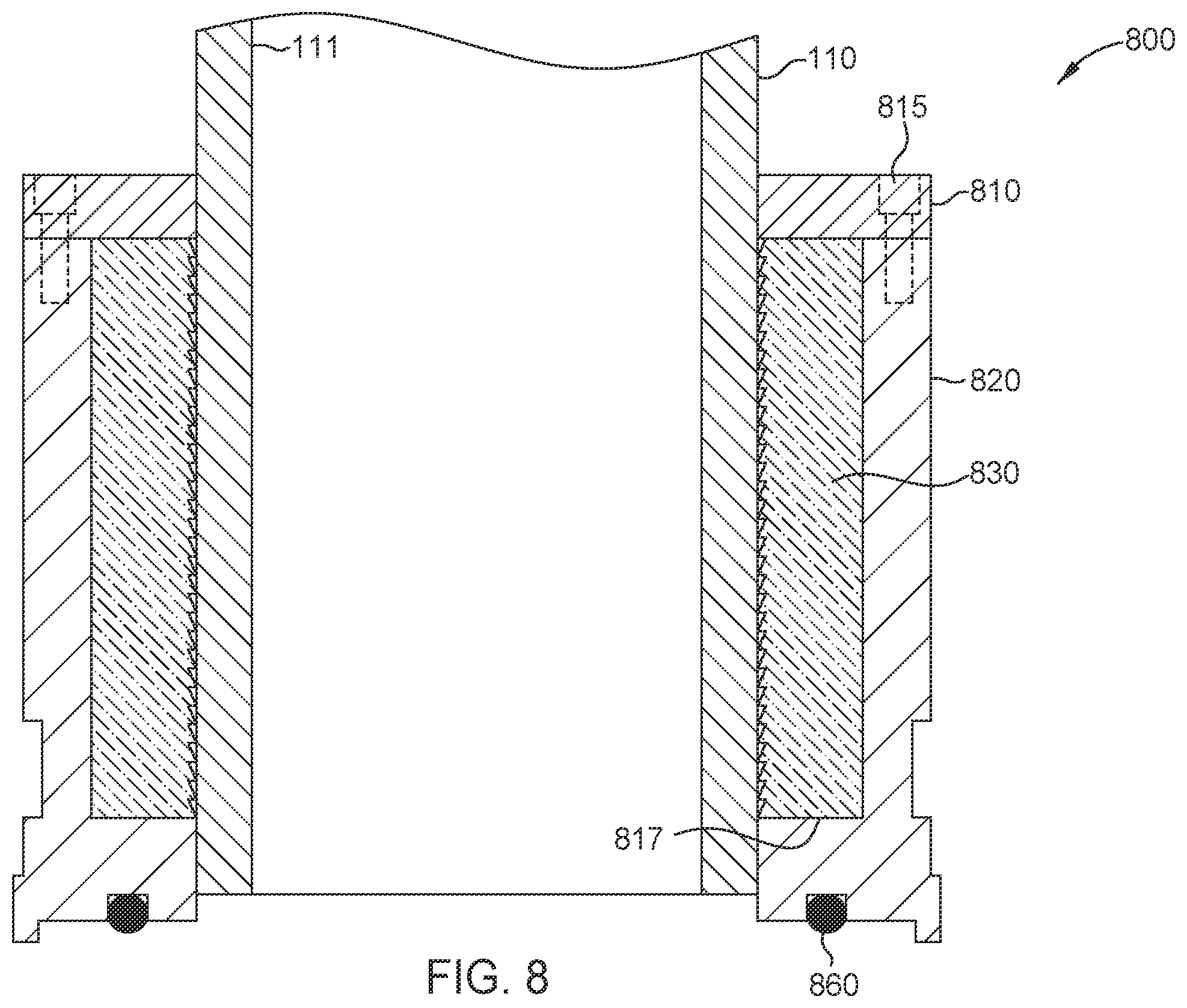 Patent US12480376 Figure 8 – Washpipe assembly