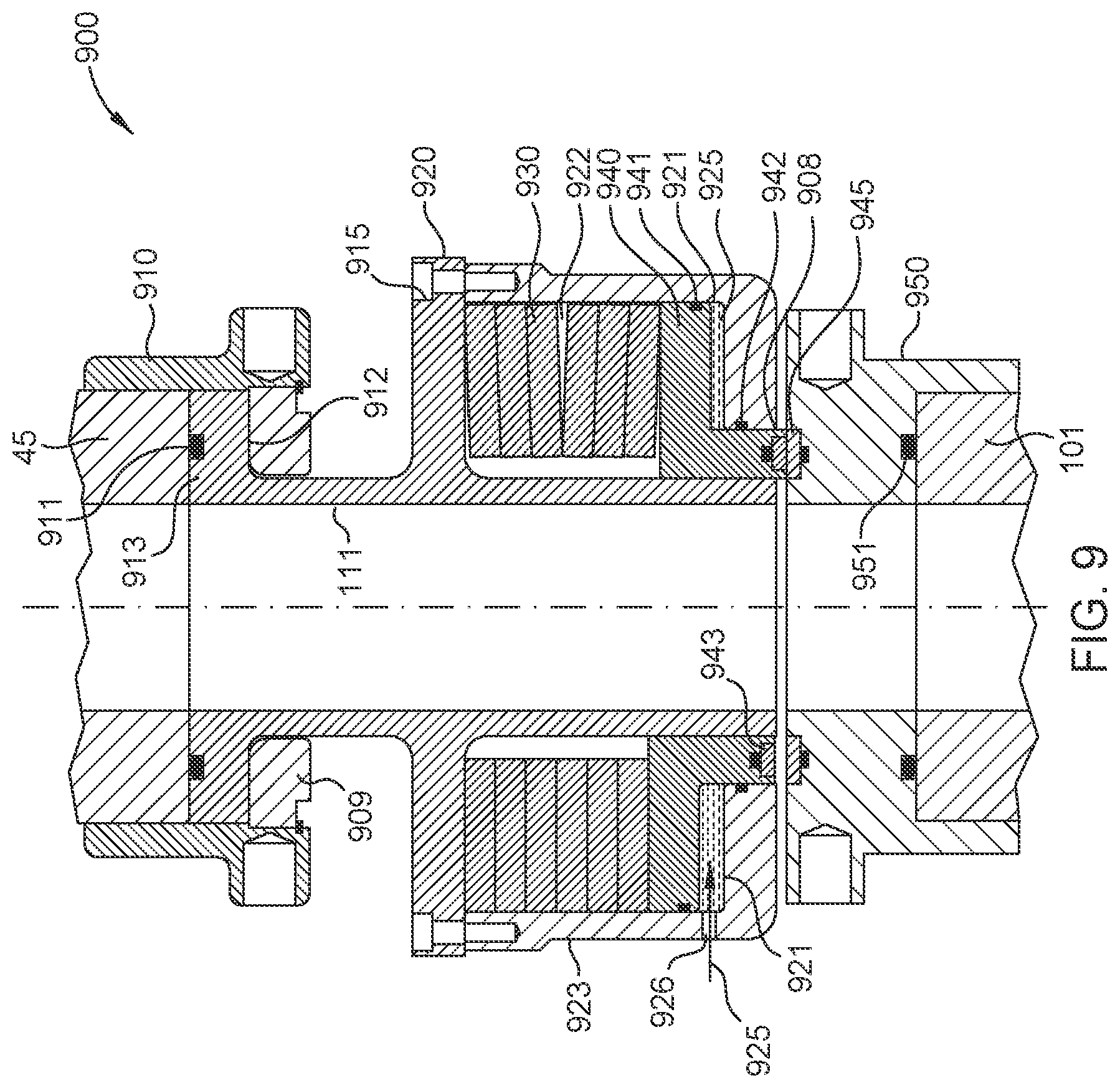 Patent US12480376 Figure 9 – Washpipe assembly