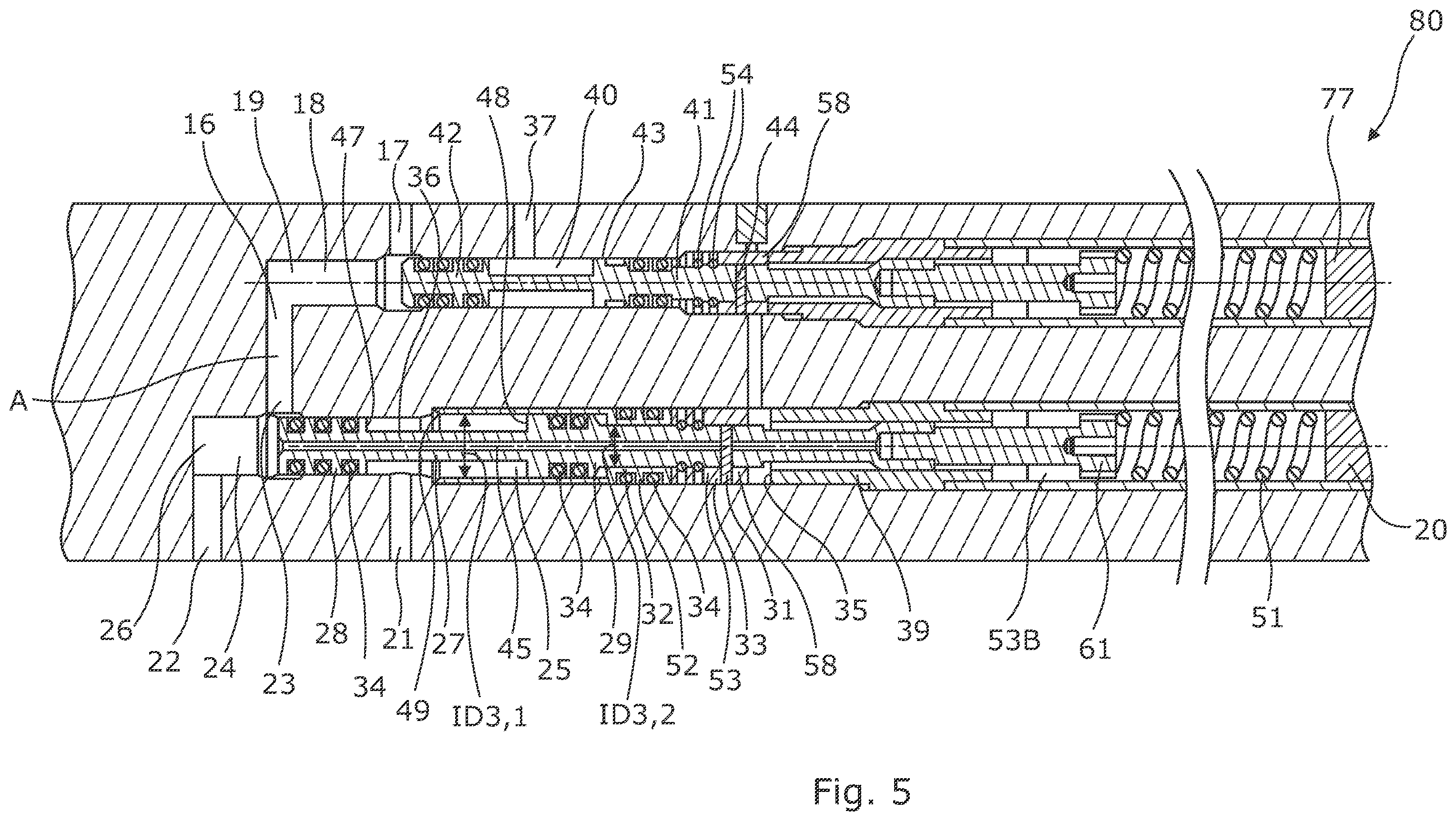 Patent US12480378 Figure 5 – Annular barrier with valve unit