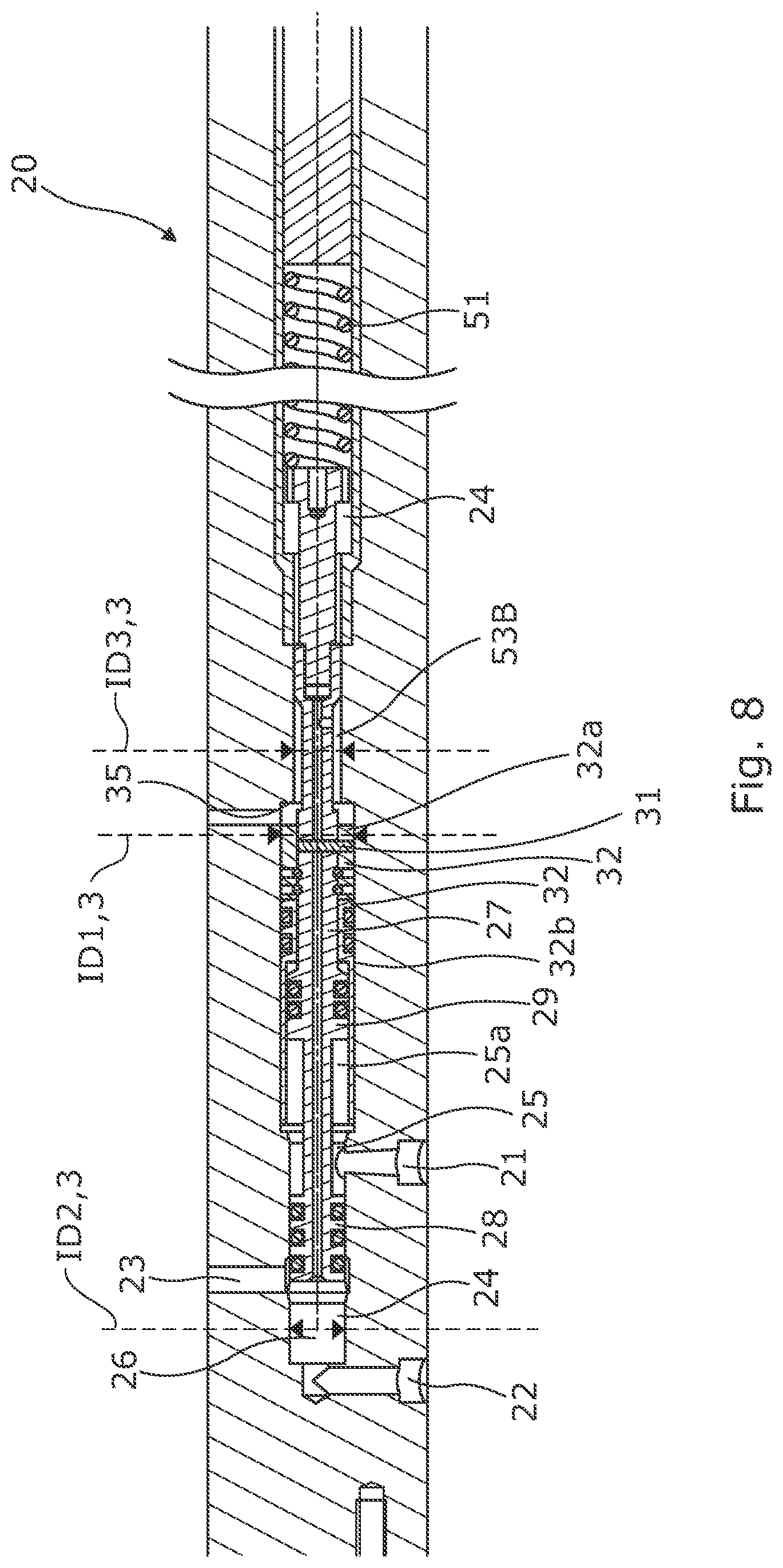 Patent US12480378 Figure 8 – Annular barrier with valve unit