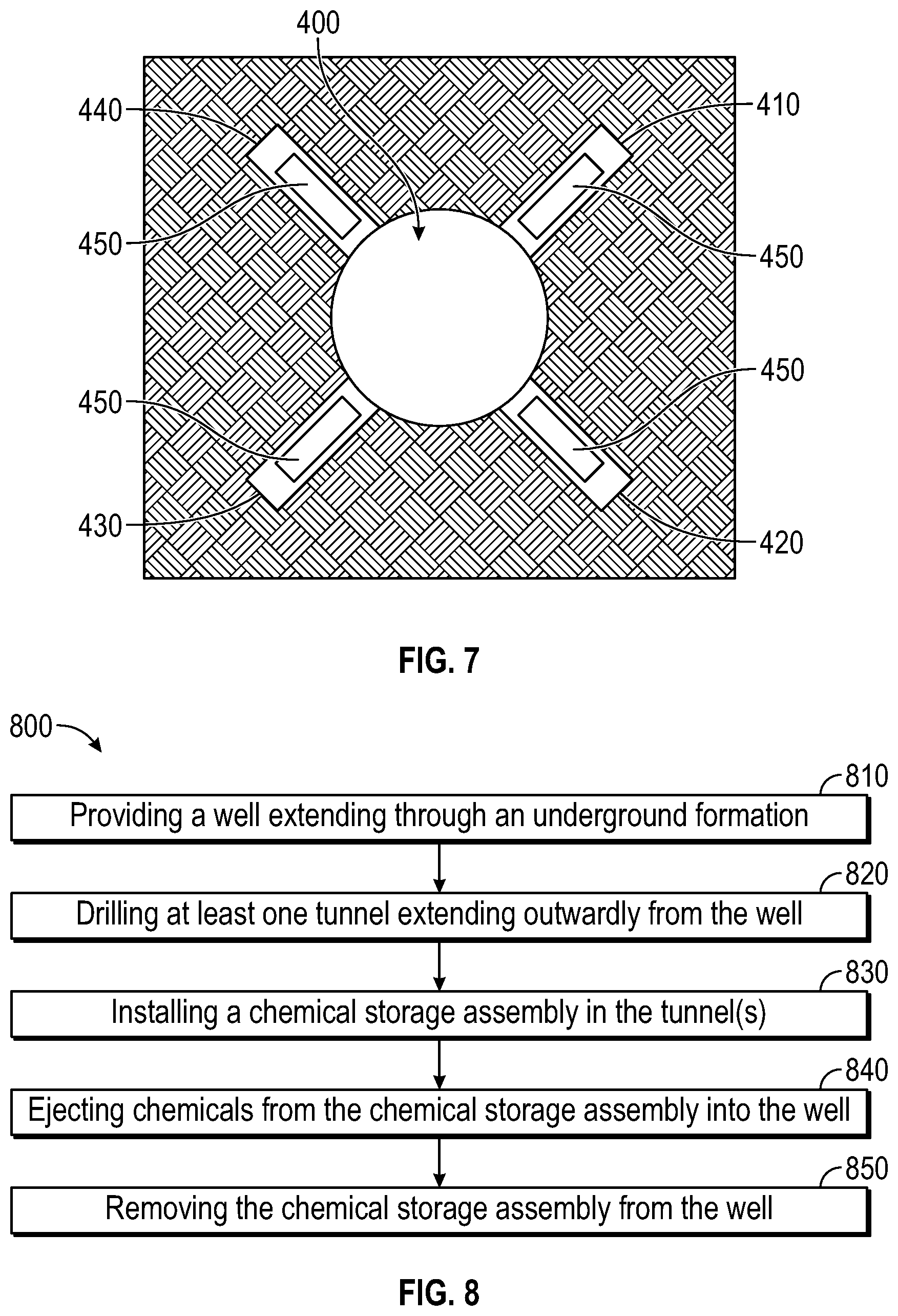 Patent US12480385 Figure 7 – Method for downhole chemical storage for well mitigation and reservoir treatments