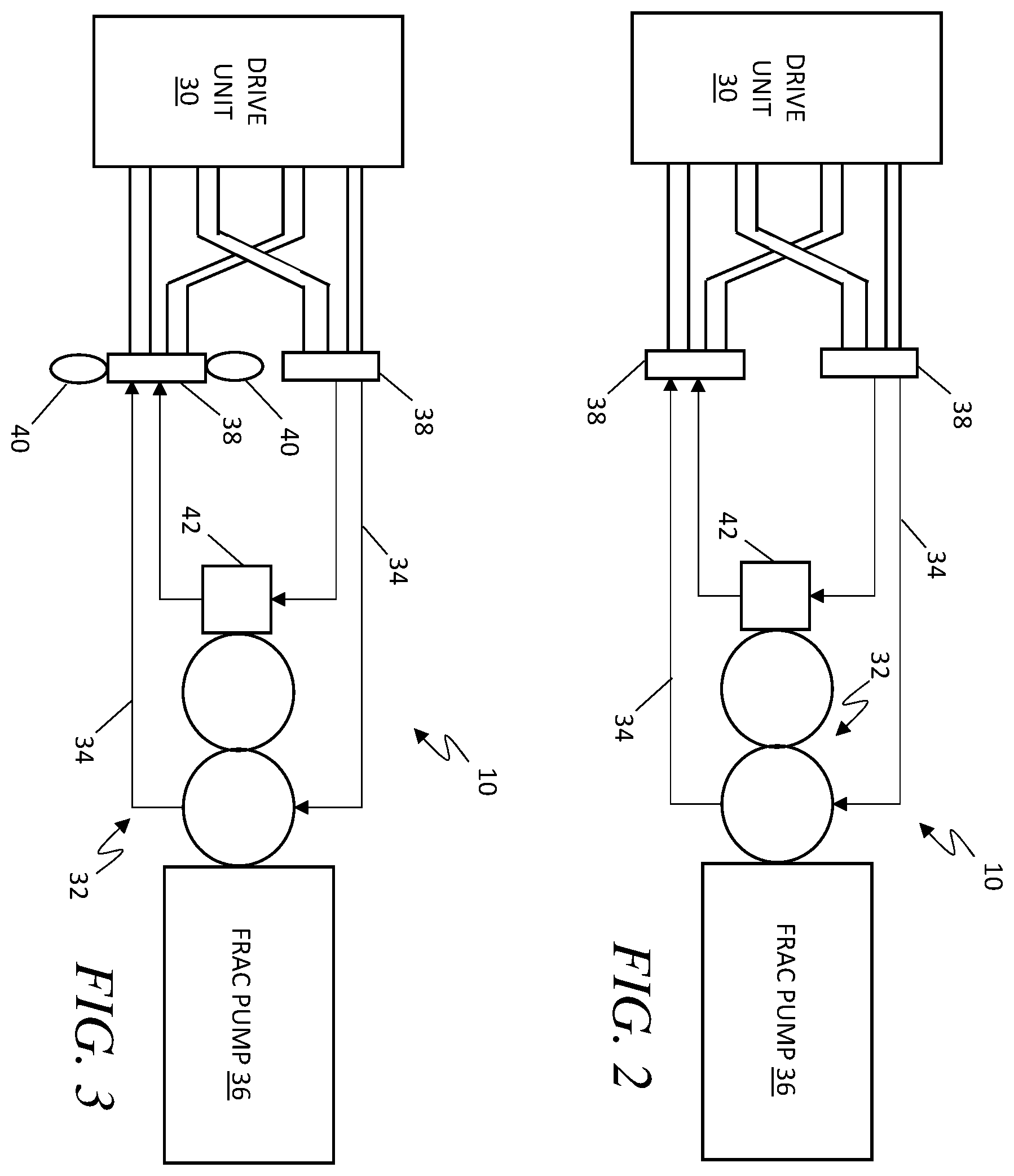 Patent US12480392 Figure 2 – Hydraulic drive train for a frac pump