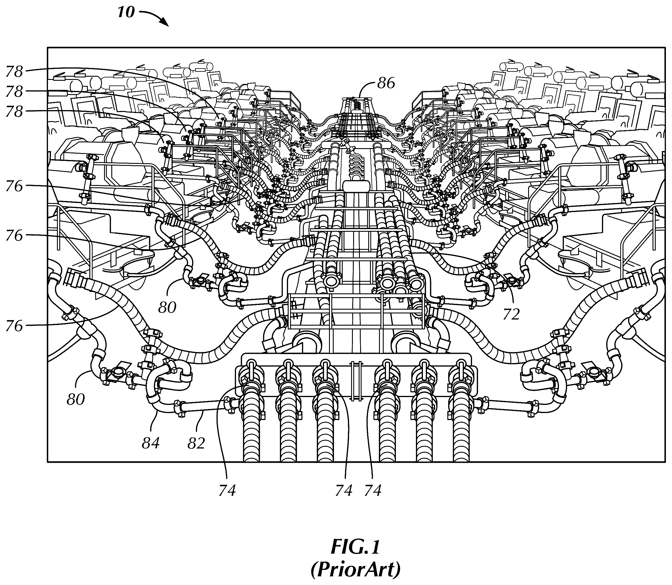Patent US12480393 Figure 1 – Well fracture systems and methods