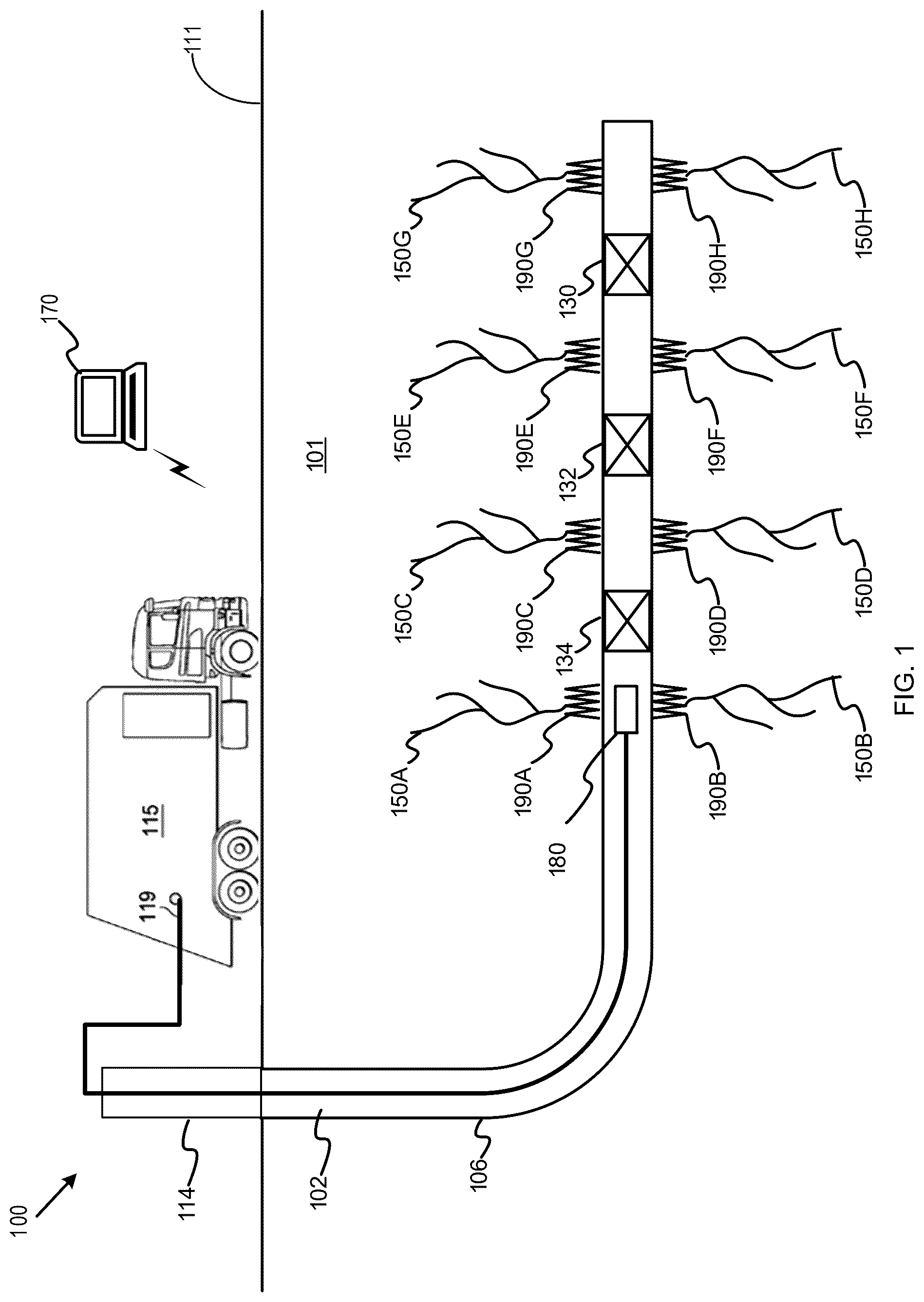 Patent US12480397 Figure 1 – Sensor perforator monitoring