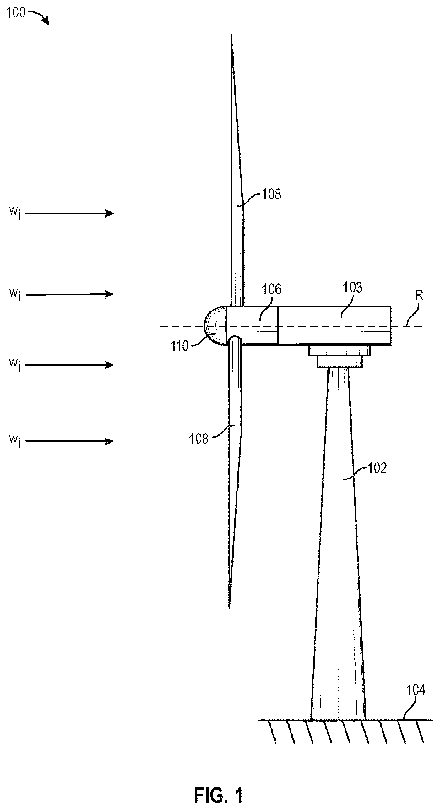 Patent US12480404 Figure 1 – Structure and method for a flexible trailing edge projection of an airfoil