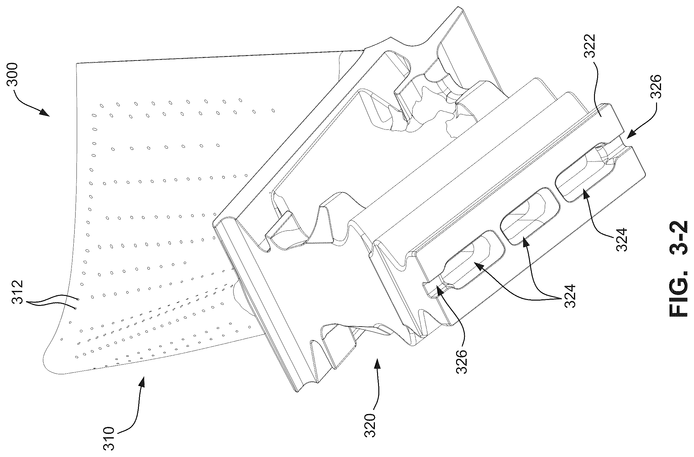 Patent US12480405 Figure 5 – Fluid flow distributor for vapor phase coating of turbine components