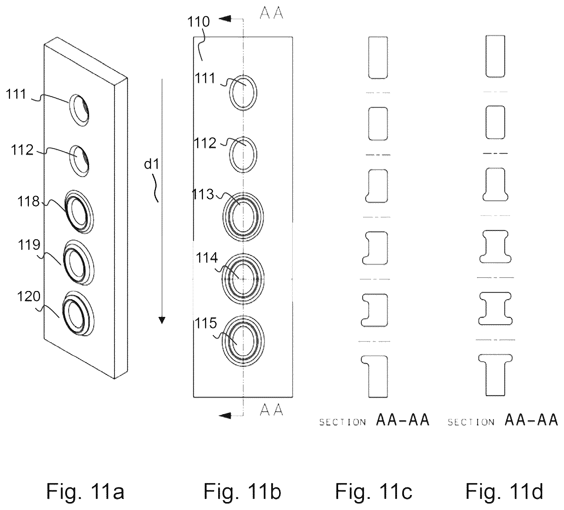 Patent US12480407 Figure 6 – Gas turbine engine component with variable cooling hole geometry