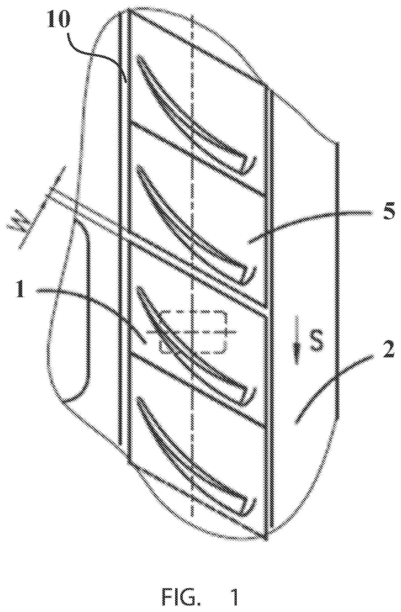 Patent US12480409 Figure 1 – Blade platform, blade ring, impeller disk and gas turbine engine