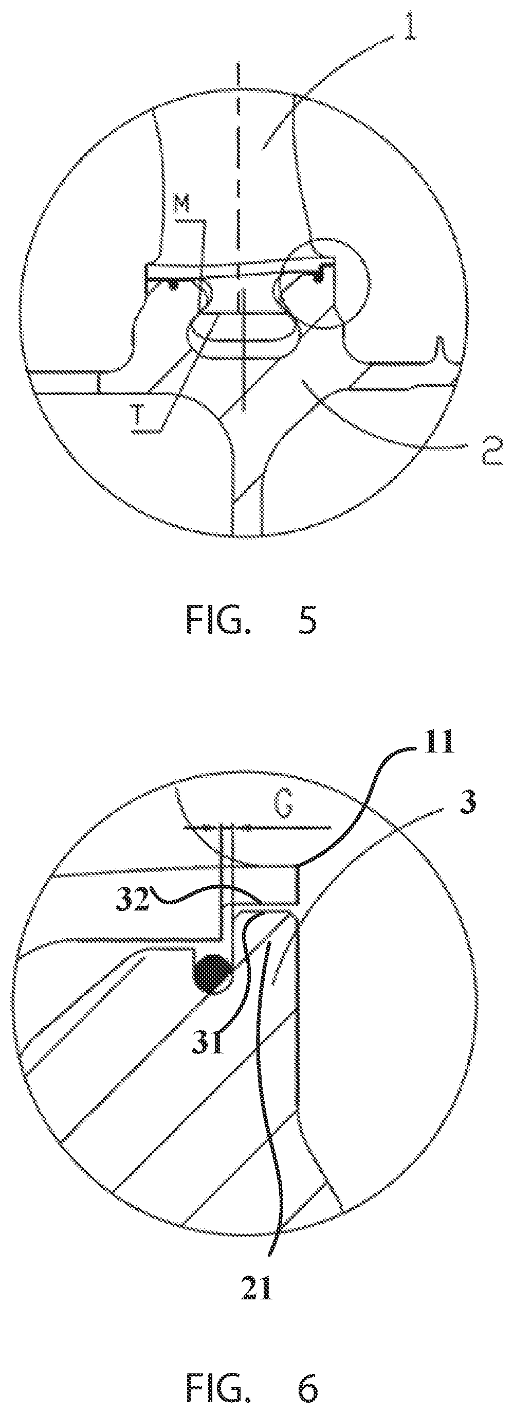 Patent US12480409 Figure 5 – Blade platform, blade ring, impeller disk and gas turbine engine