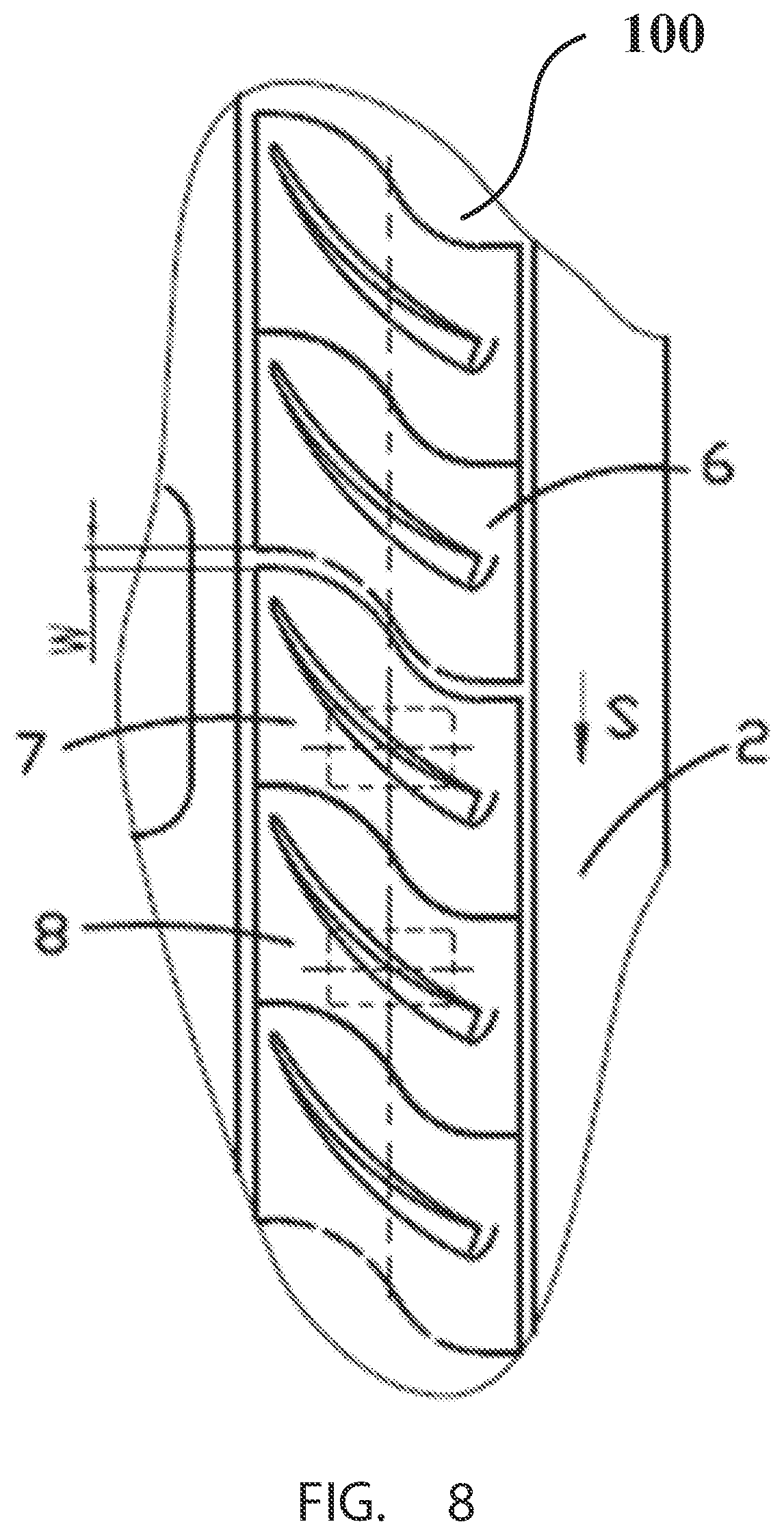 Patent US12480409 Figure 7 – Blade platform, blade ring, impeller disk and gas turbine engine