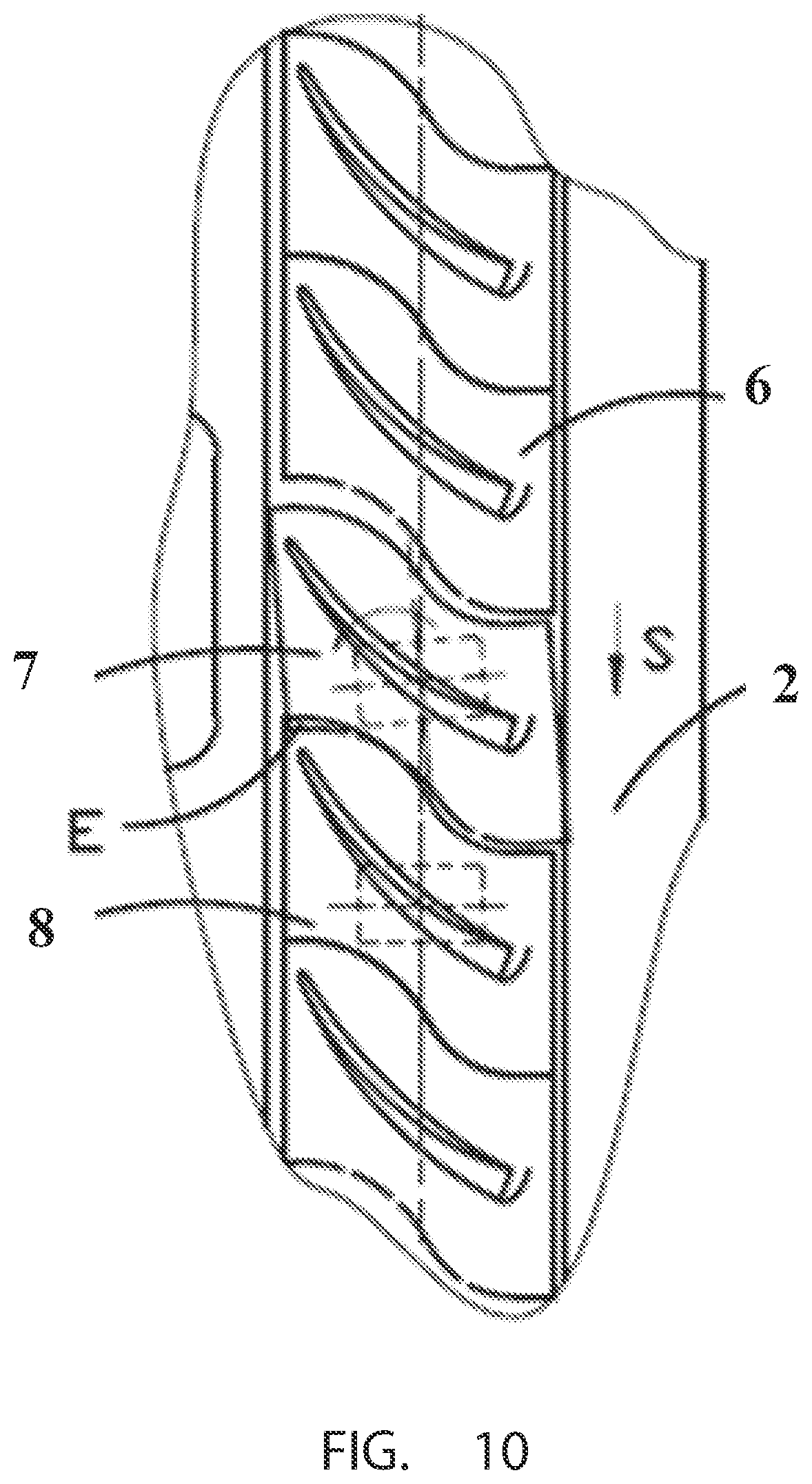 Patent US12480409 Figure 9 – Blade platform, blade ring, impeller disk and gas turbine engine
