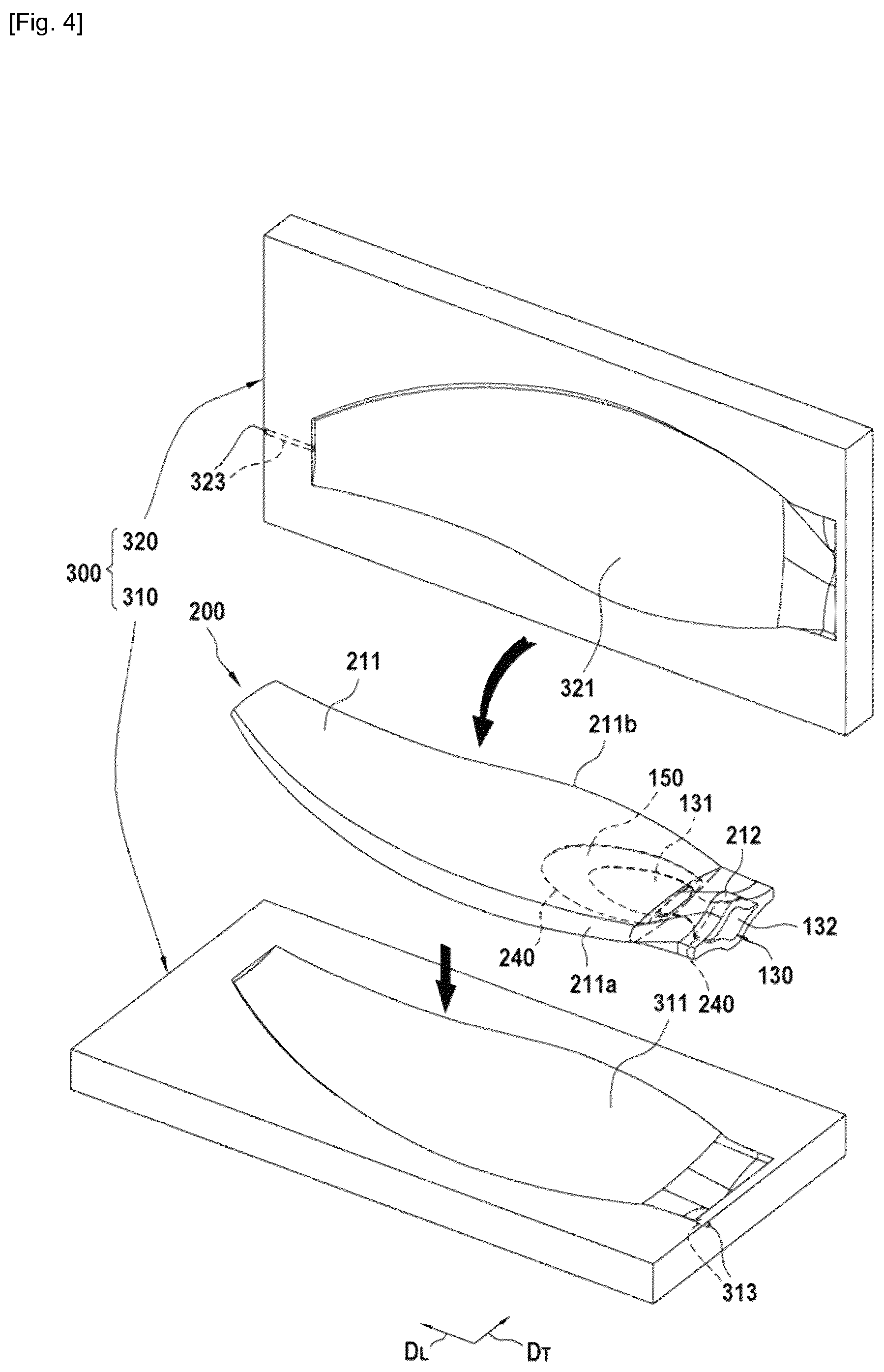 Patent US12480411 Figure 4 – Propeller blade or vane having a hollow composite root