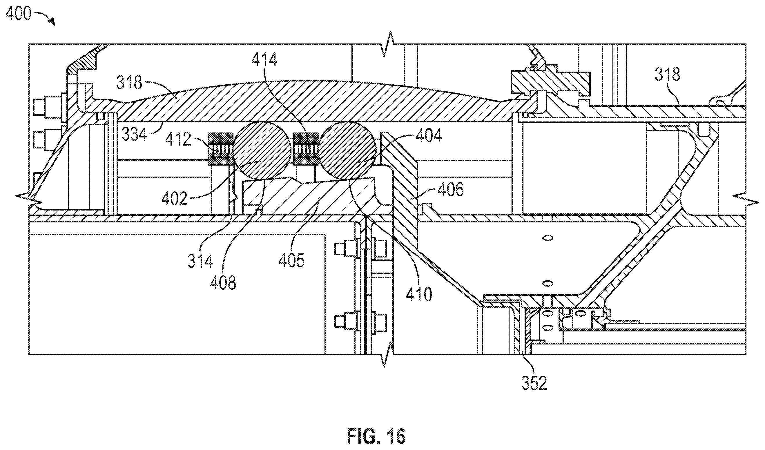 Patent US12480414 Figure 13 – Hub assembly having a pitch lock system
