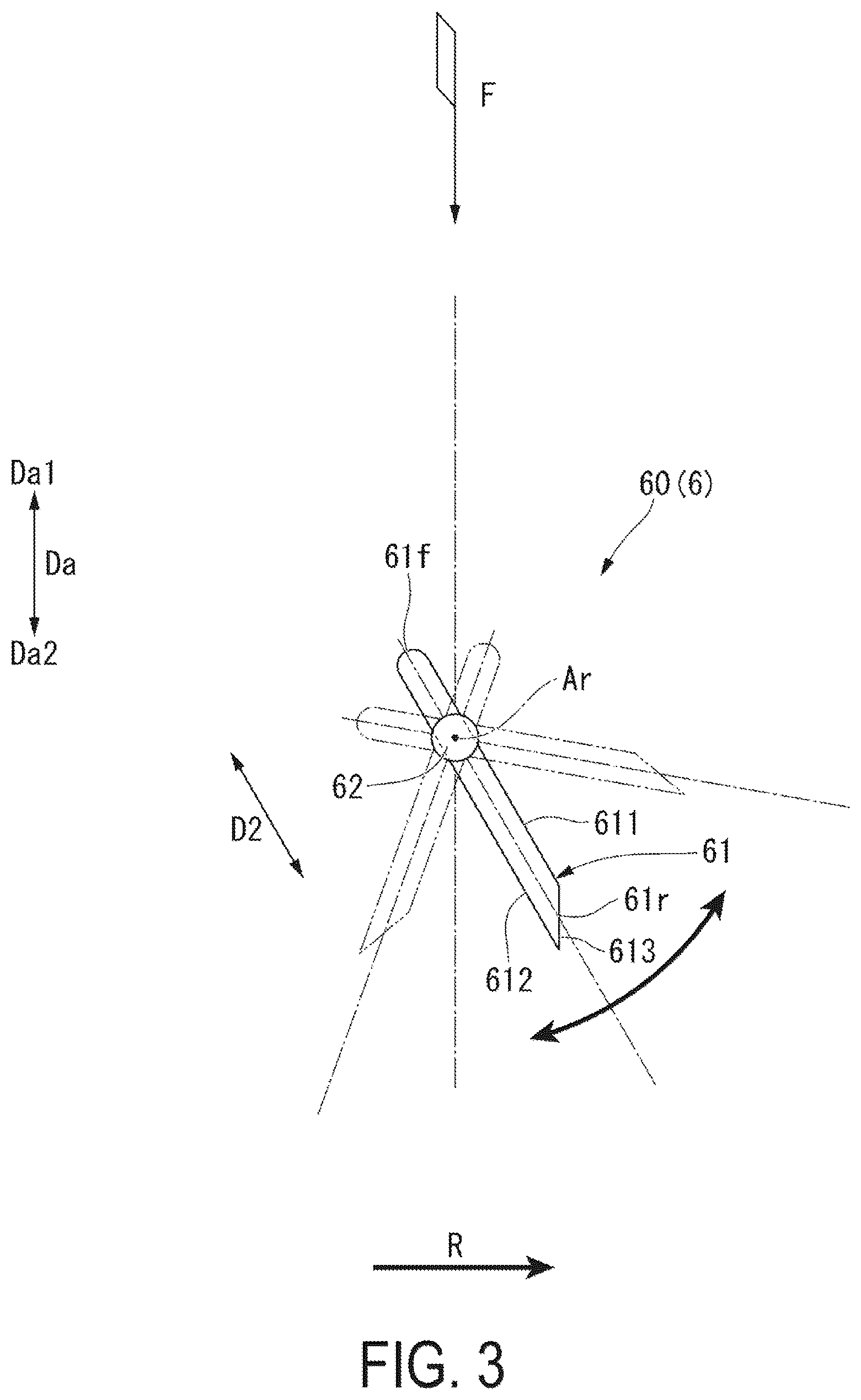 Patent US12480416 Figure 3 – Inlet guide vane and rotary machine