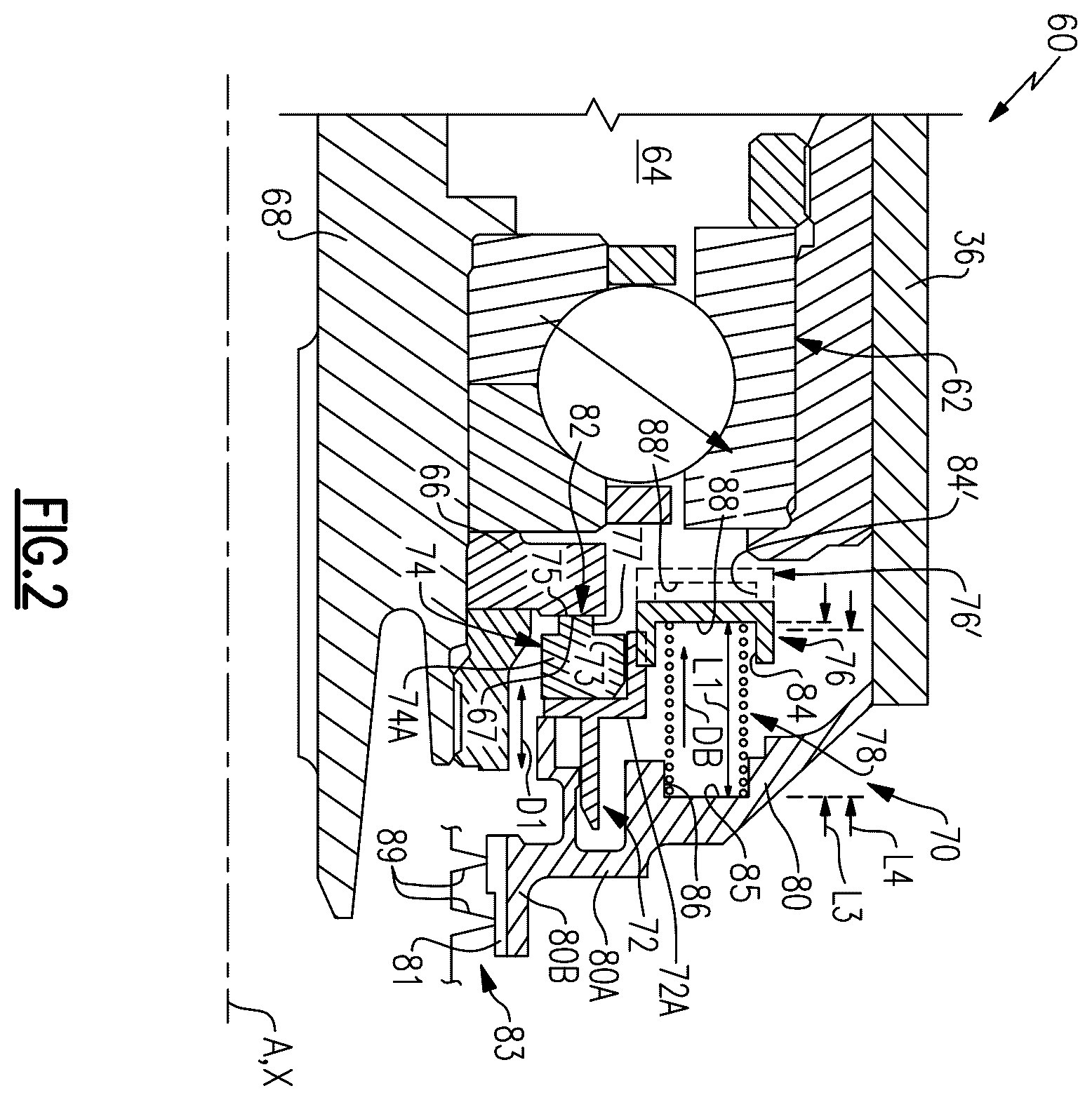 Patent US12480418 Figure 2 – Seal assembly for gas turbine engines