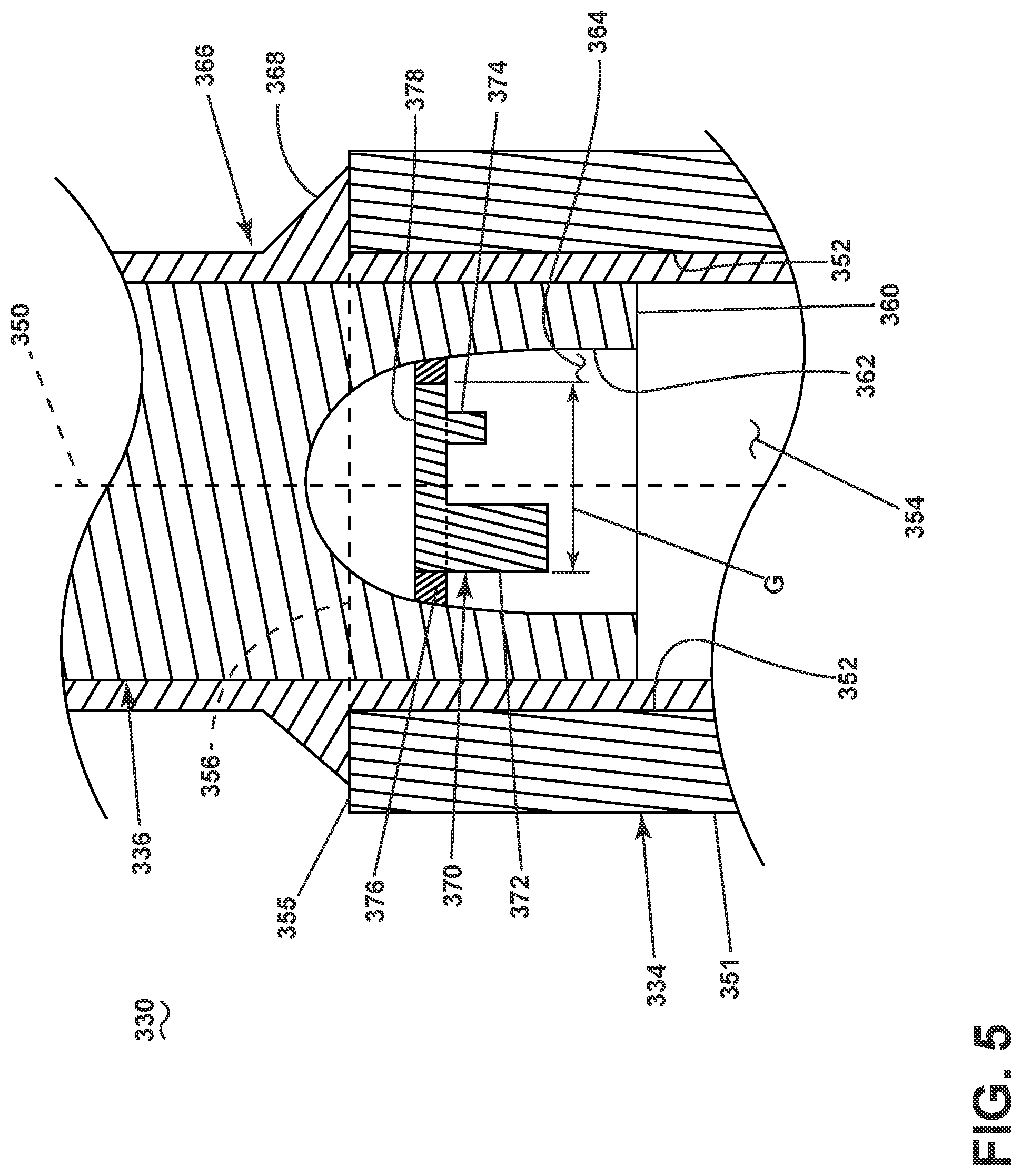 Patent US12480421 Figure 5 – Turbine engine having a variable pitch airfoil assembly