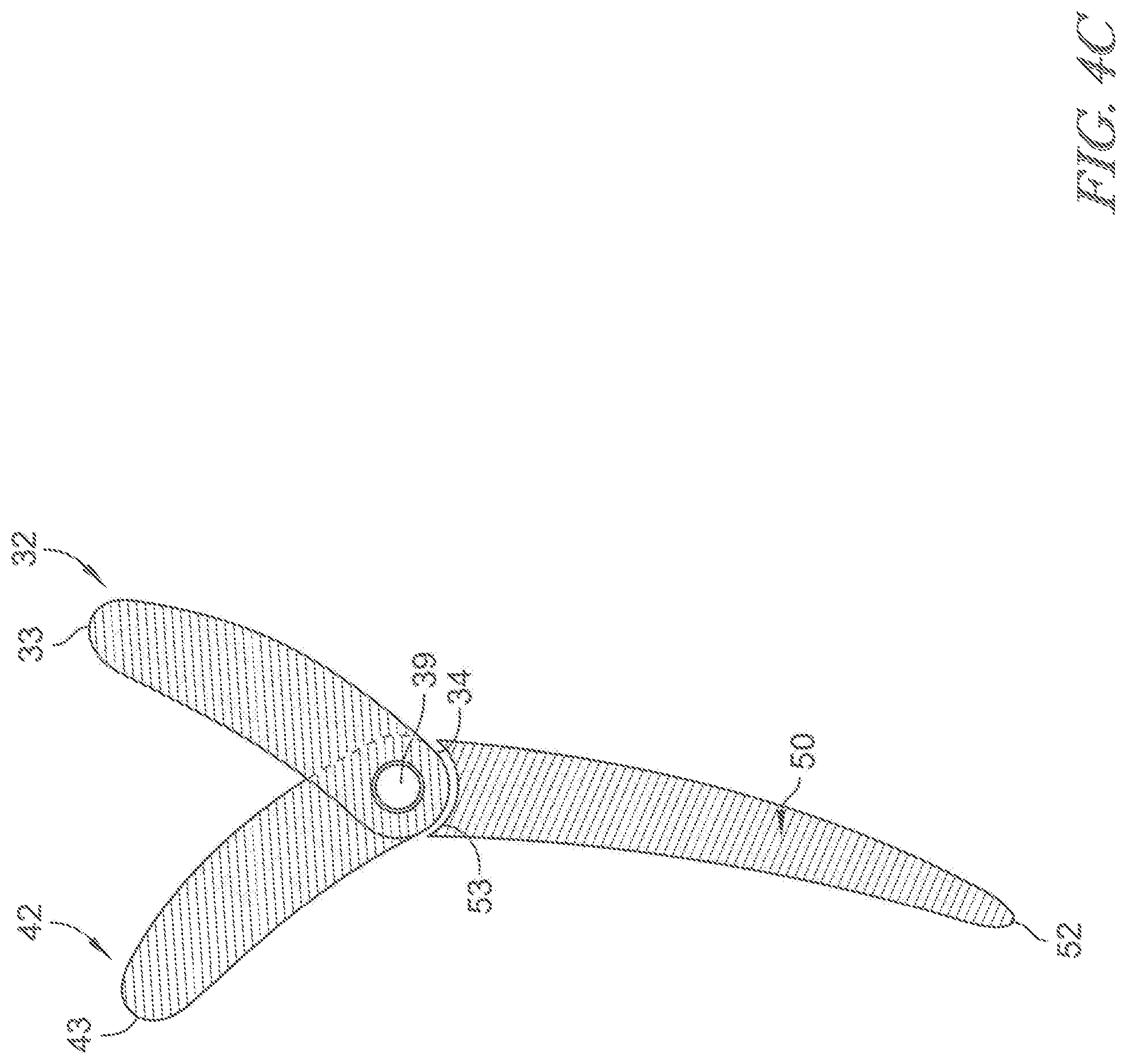 Patent US12480422 Figure 5 – Segmented variable fan outlet guide vane with pass through actuation mechanisms