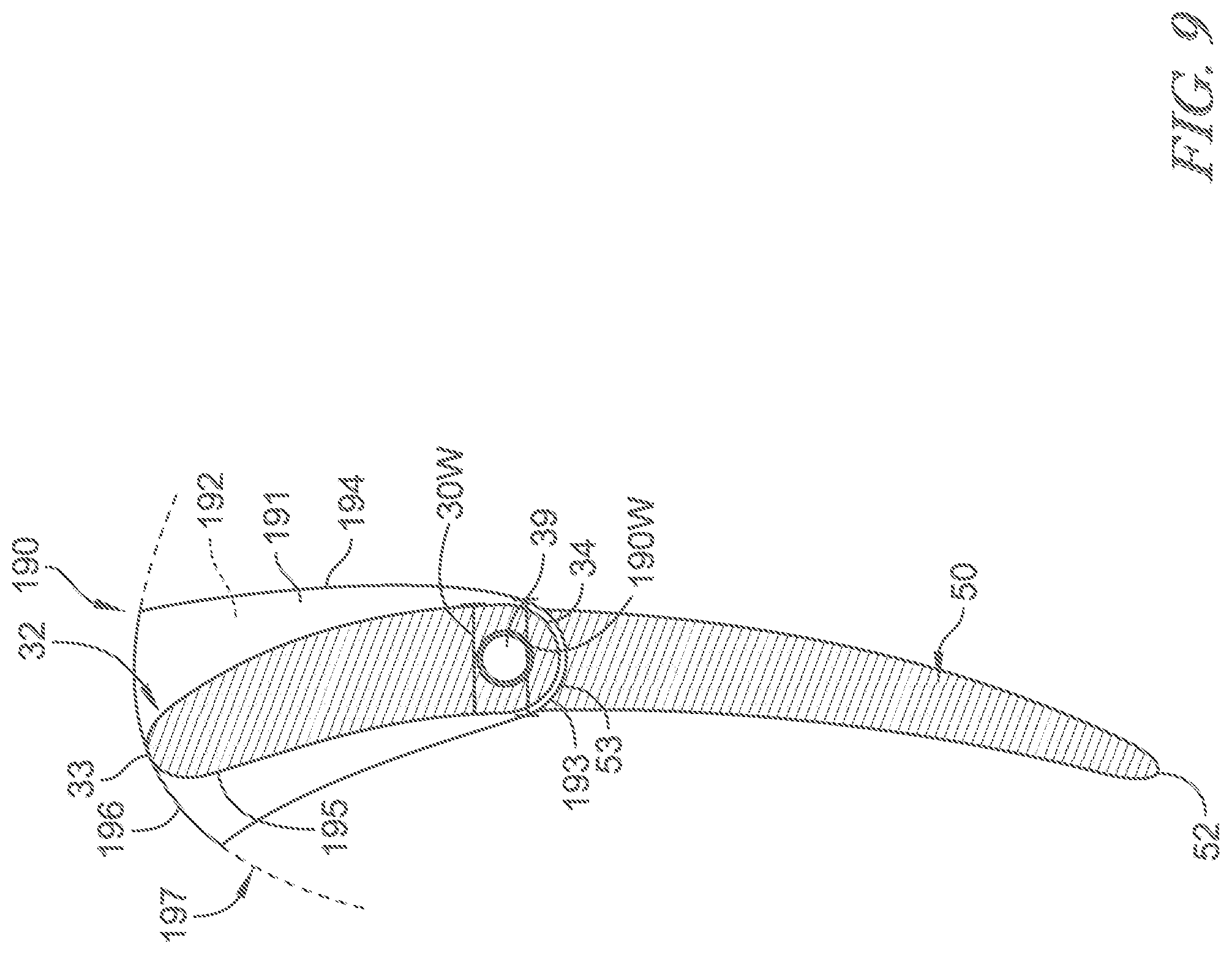 Patent US12480422 Figure 11 – Segmented variable fan outlet guide vane with pass through actuation mechanisms