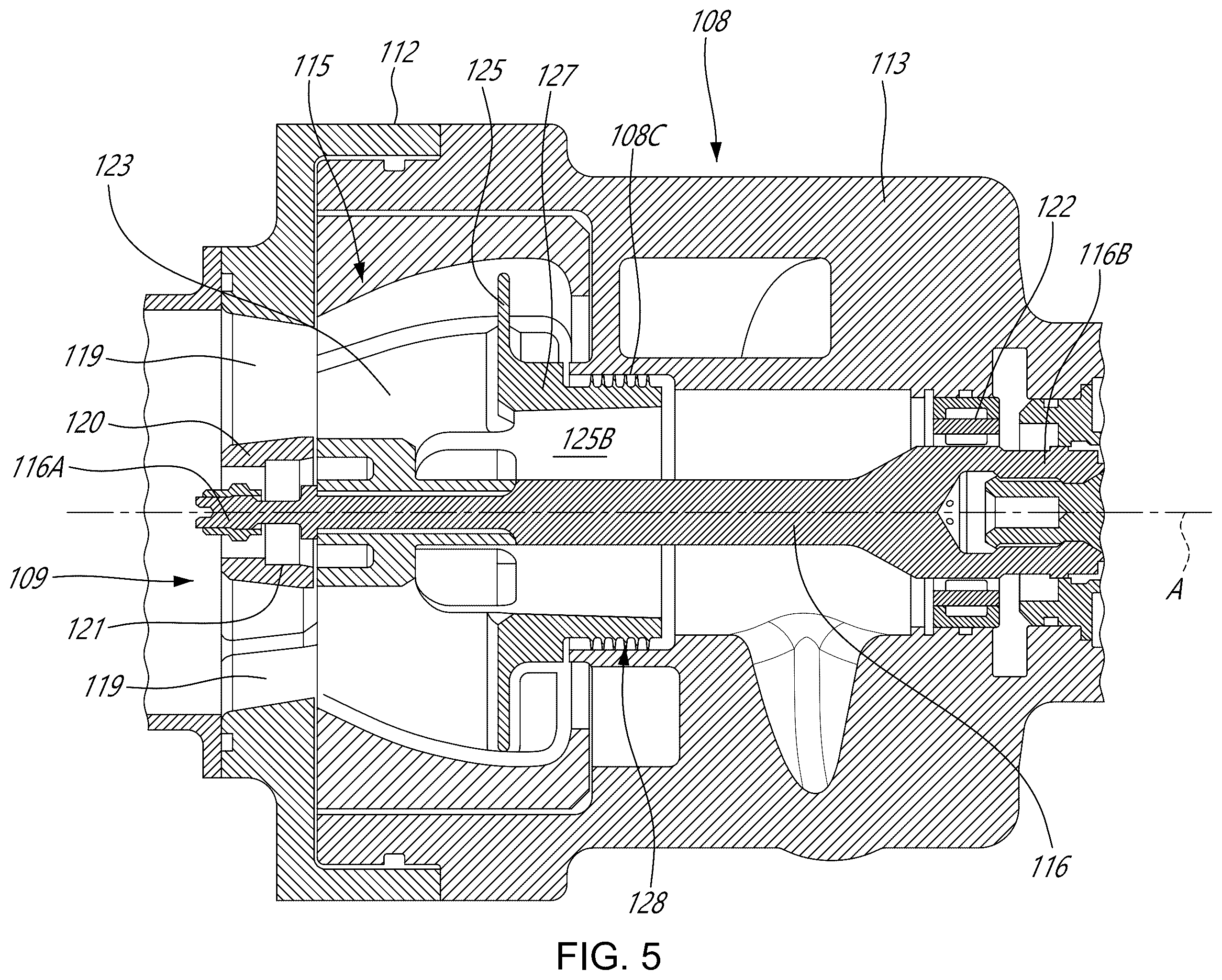 Patent US12480424 Figure 5 – Active de-aerator for aircraft power plant