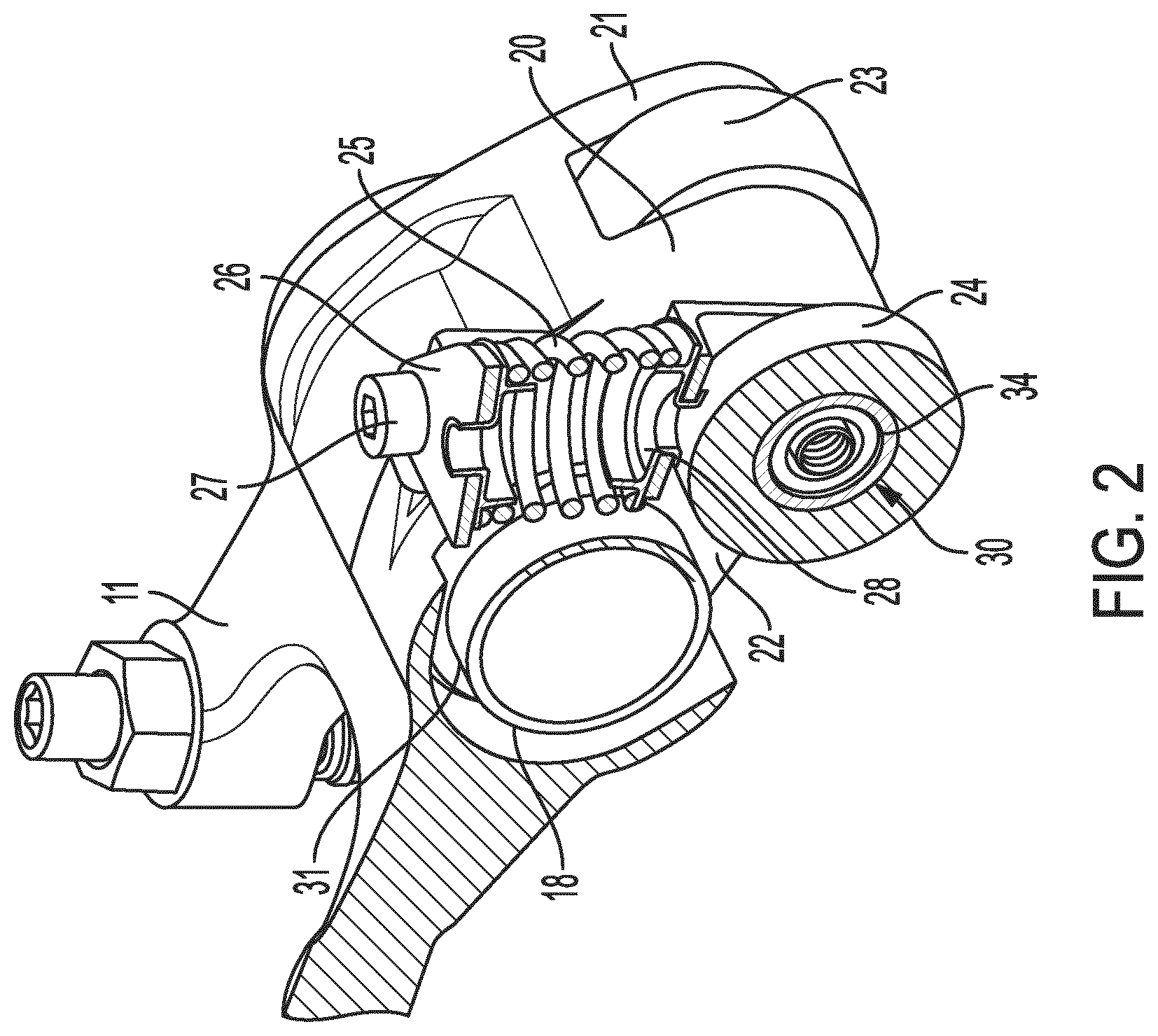 Patent US12480429 Figure 2 – Variable valve lift rocker arm assembly