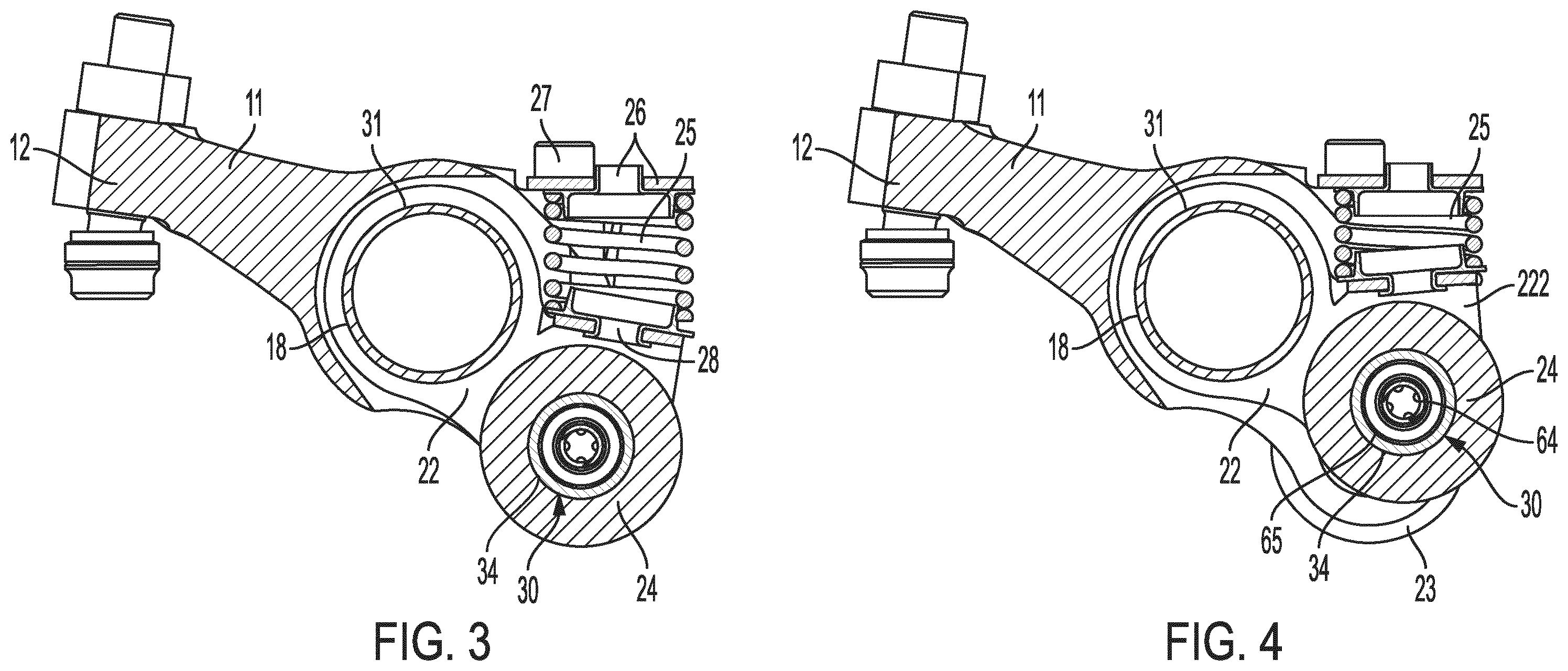 Patent US12480429 Figure 3 – Variable valve lift rocker arm assembly