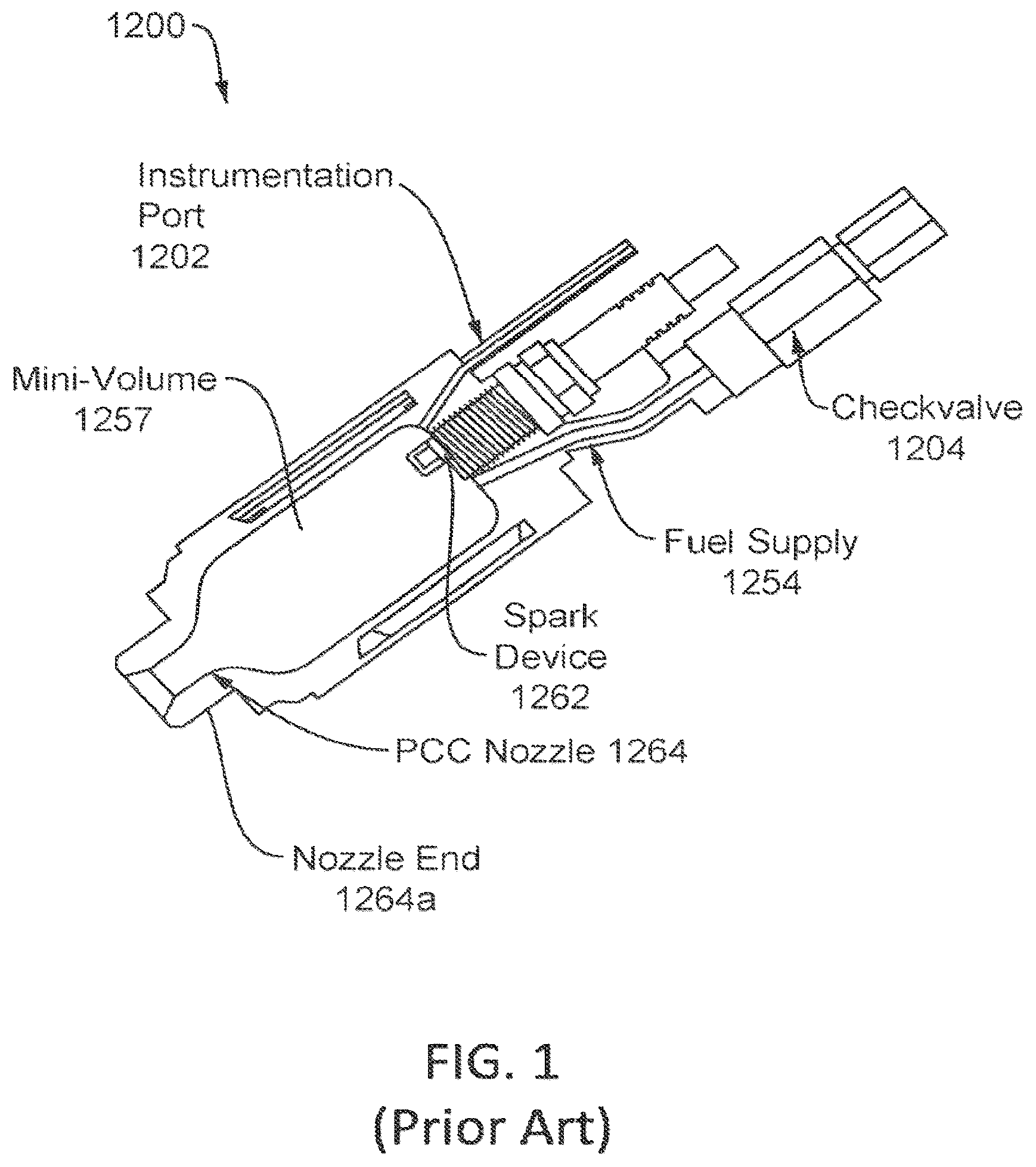 Patent US12480435 Figure 1 – Systems, apparatus, and methods for inducing enhanced radical ignition in internal combustion engines using a radical chemicals generator