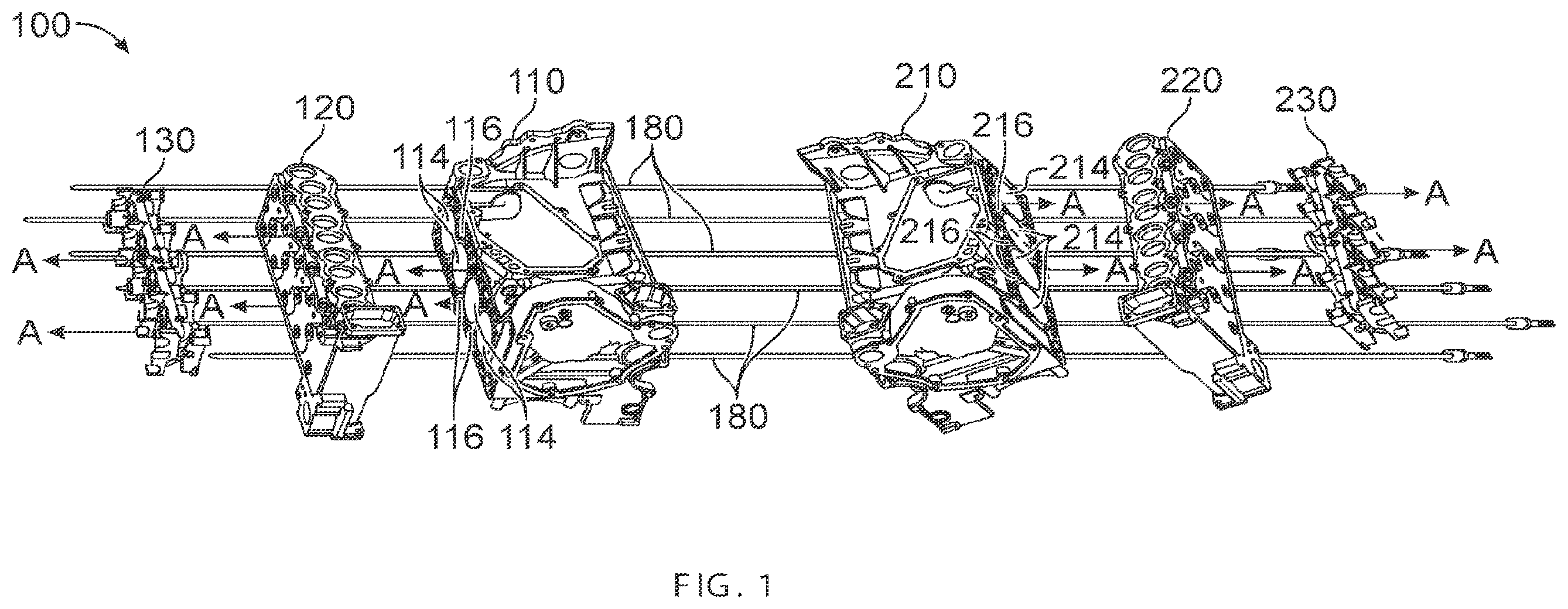 Patent US12480438 — Internal combustion engine including through-bolt aperture and single through-bolt — Figure 1
