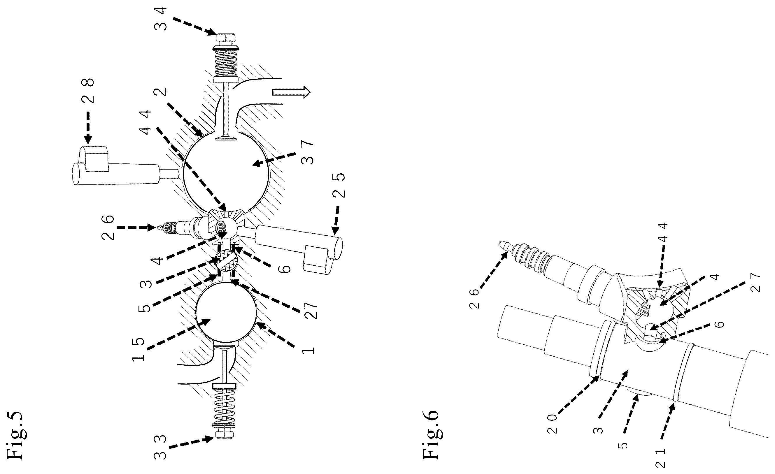 Patent US12480439 Figure 3 – Opposed-piston internal combustion engine
