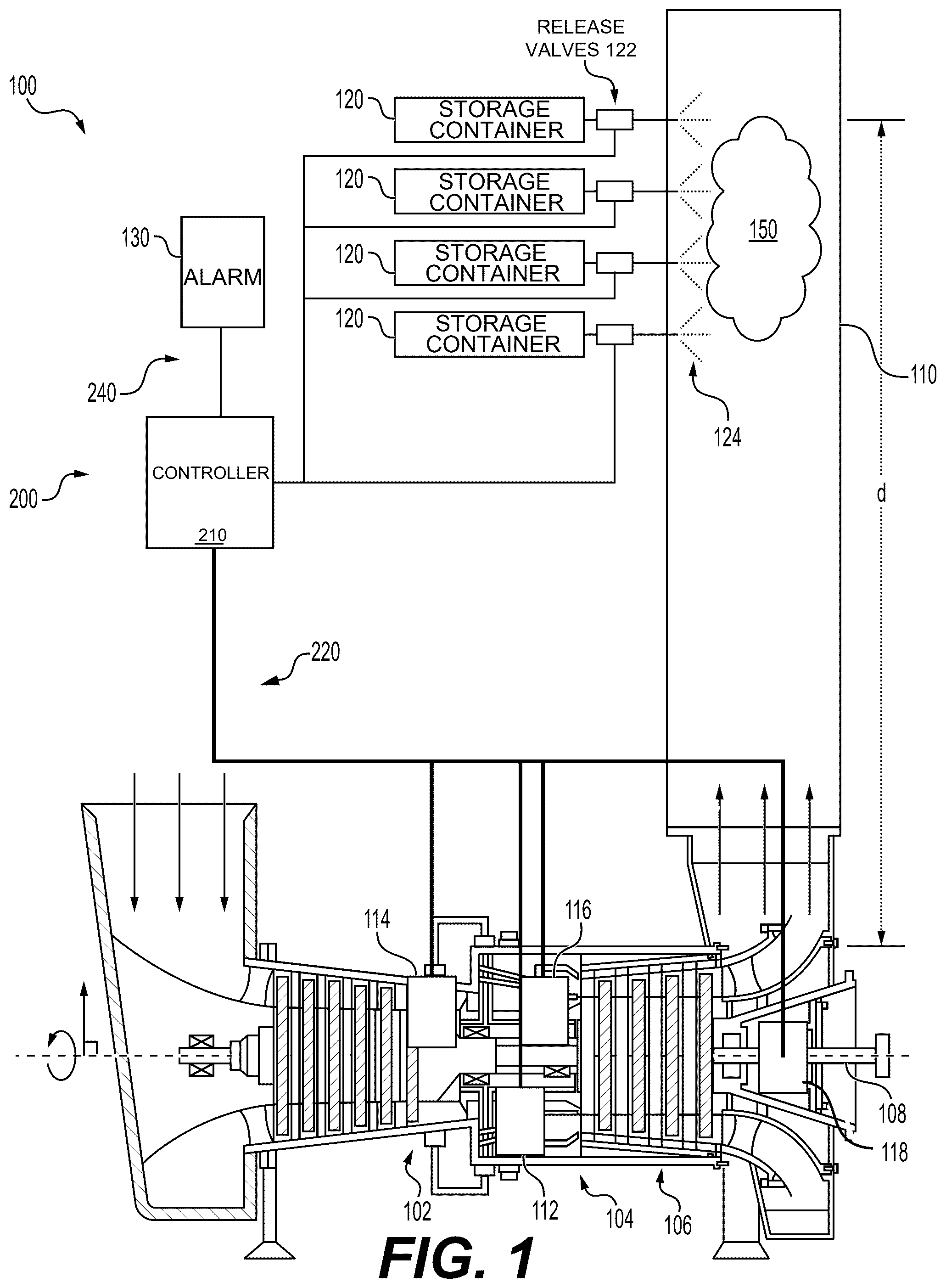 Patent US12480442 Figure 1 – Systems and methods for controlling an exhaust system