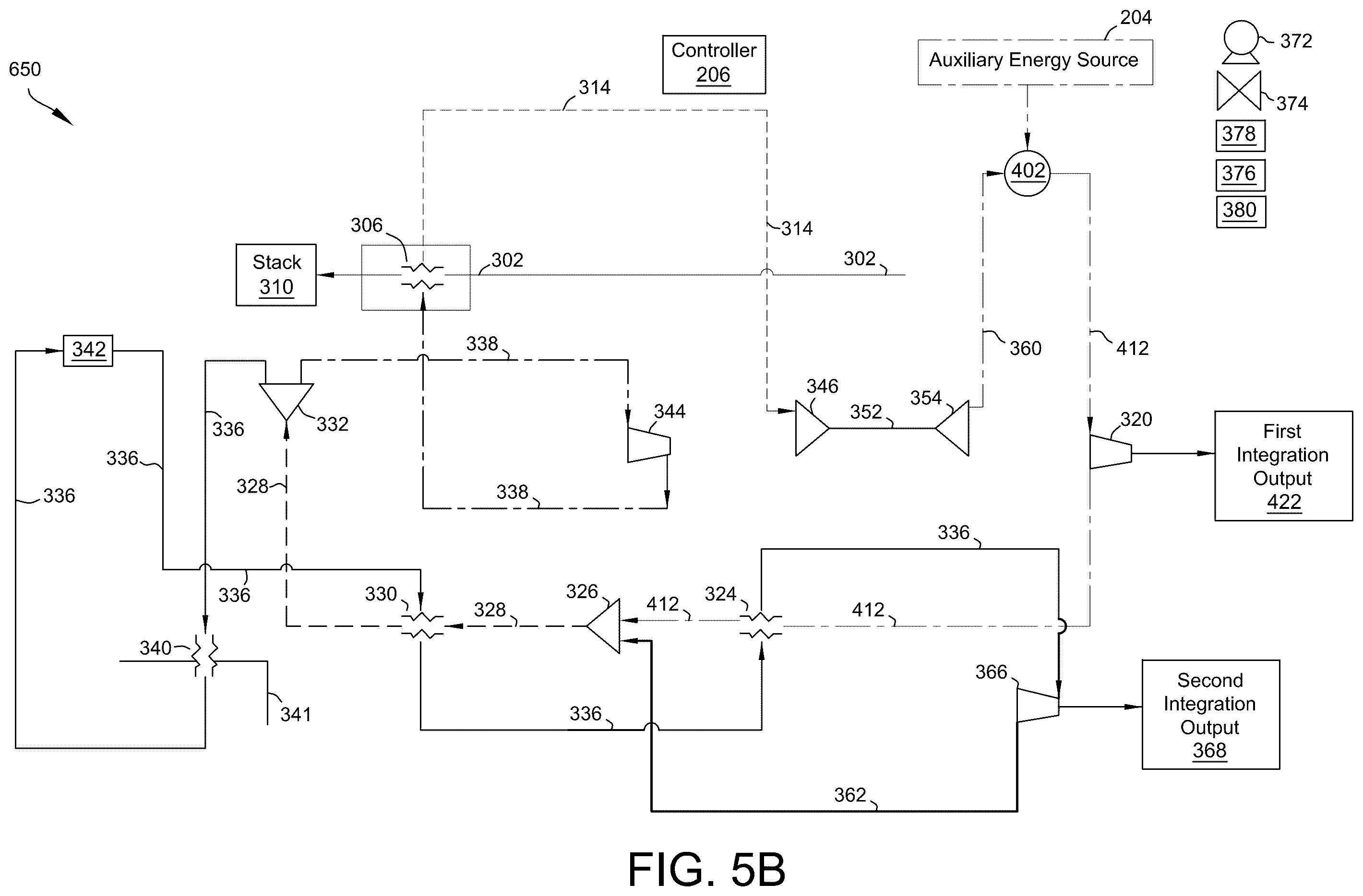 Patent US12480444 Figure 7 – Systems and methods for integrating auxiliary energy and waste heat recovery from gas turbine engines
