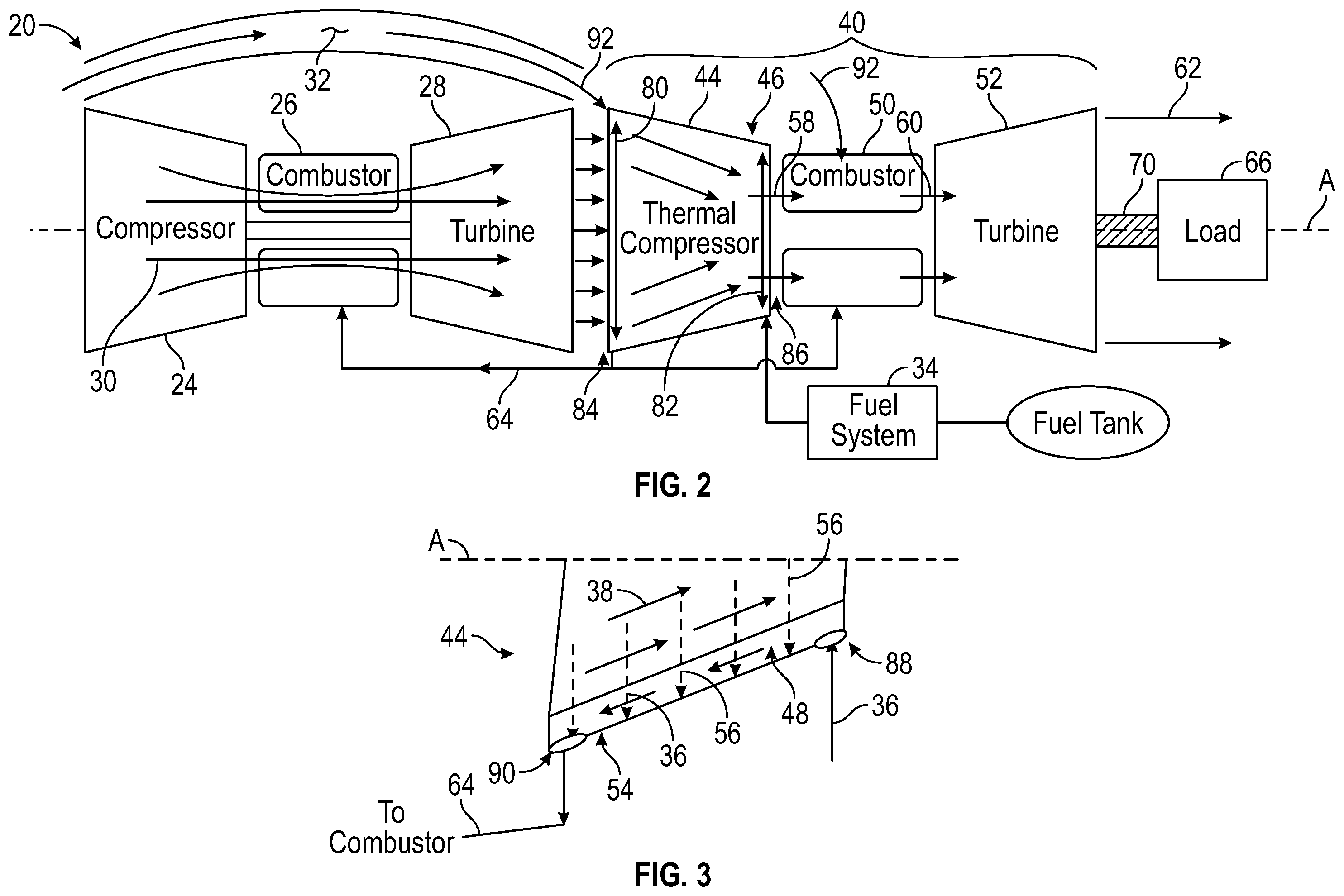 Patent US12480446 Figure 2 – Thermal compression reheating cycle