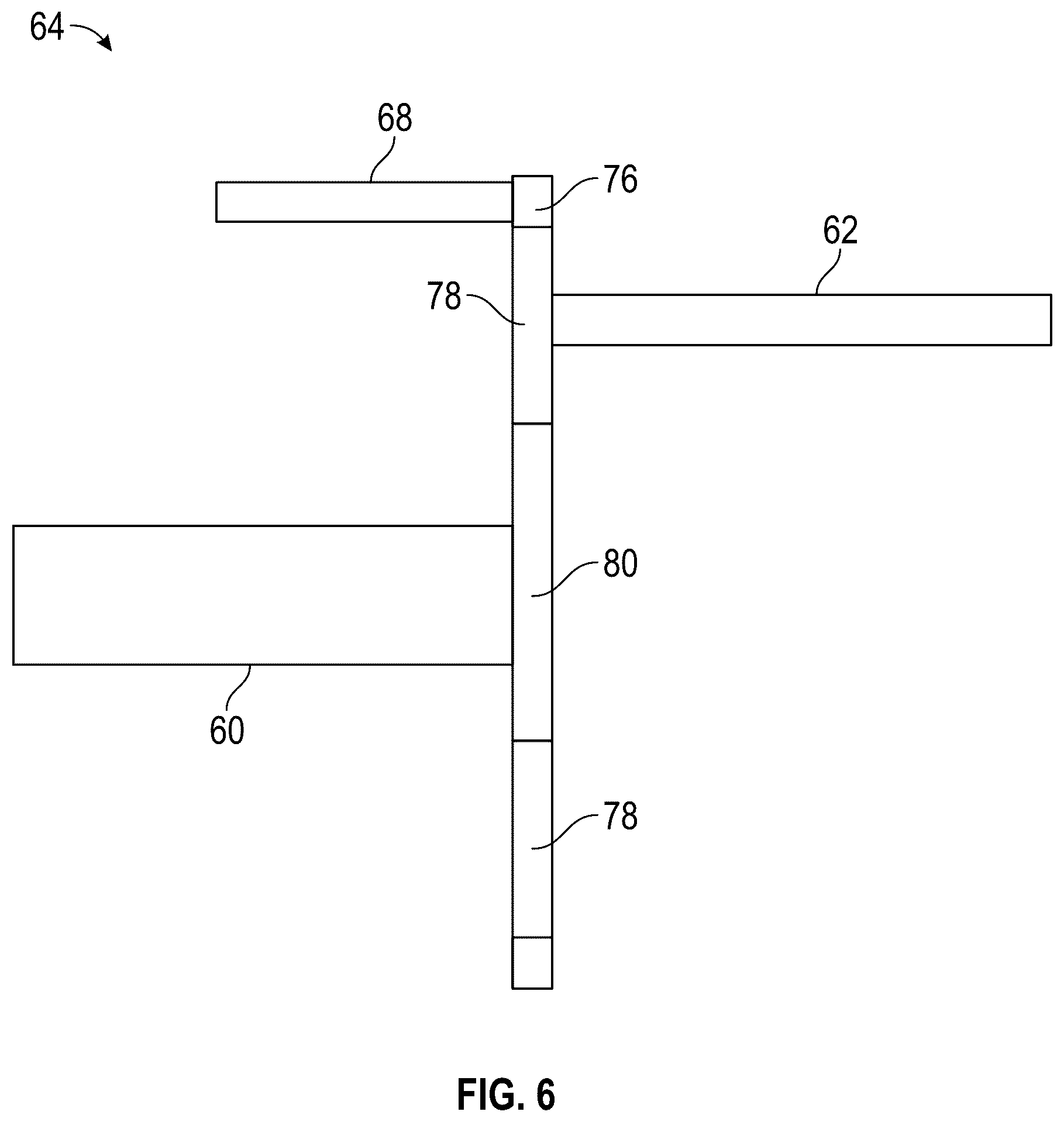 Patent US12480450 Figure 6 – Hybrid electric multiple shaft core