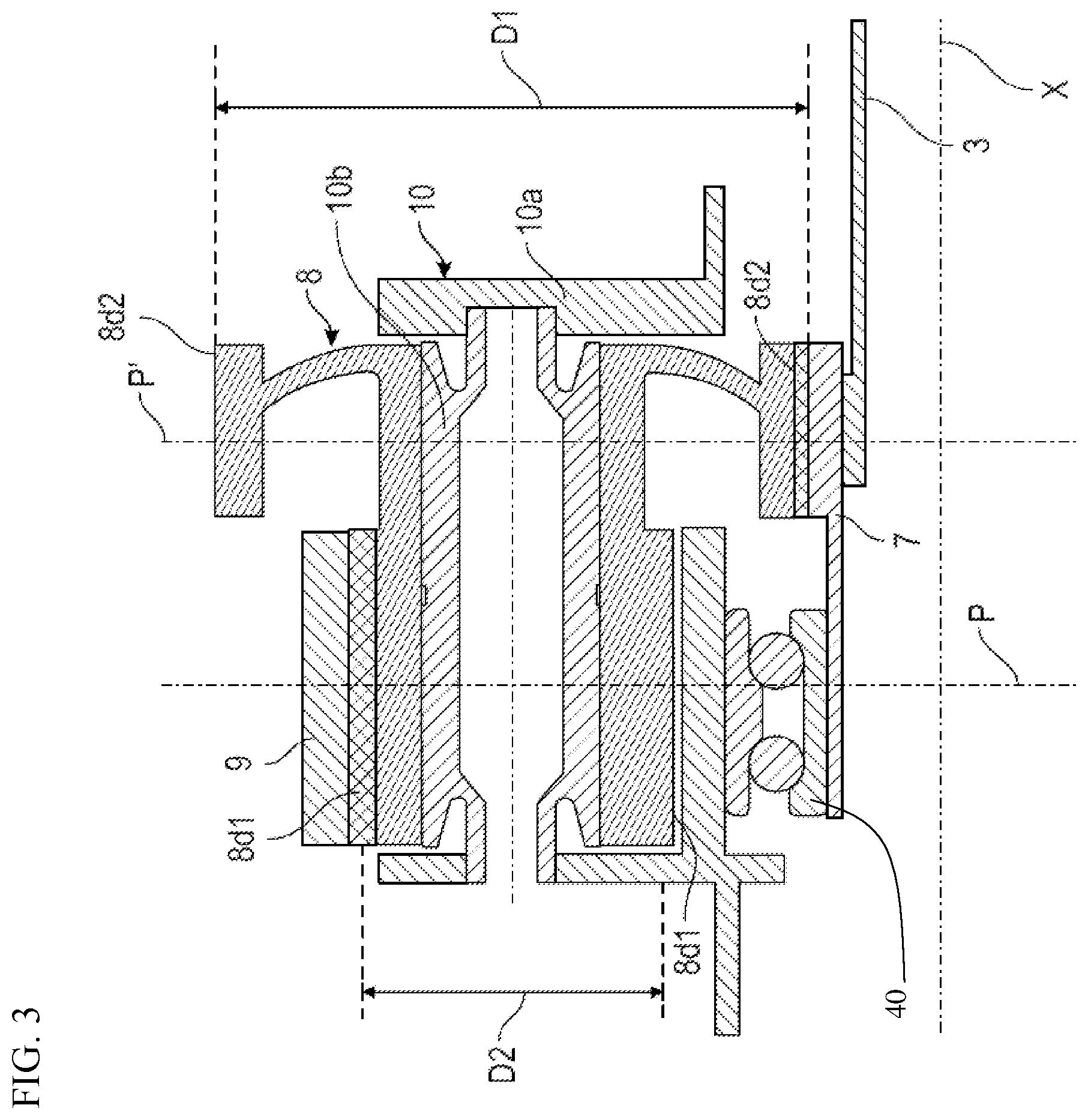 Patent US12480451 Figure 3 – Mechanical reducer for an aircraft turbomachine