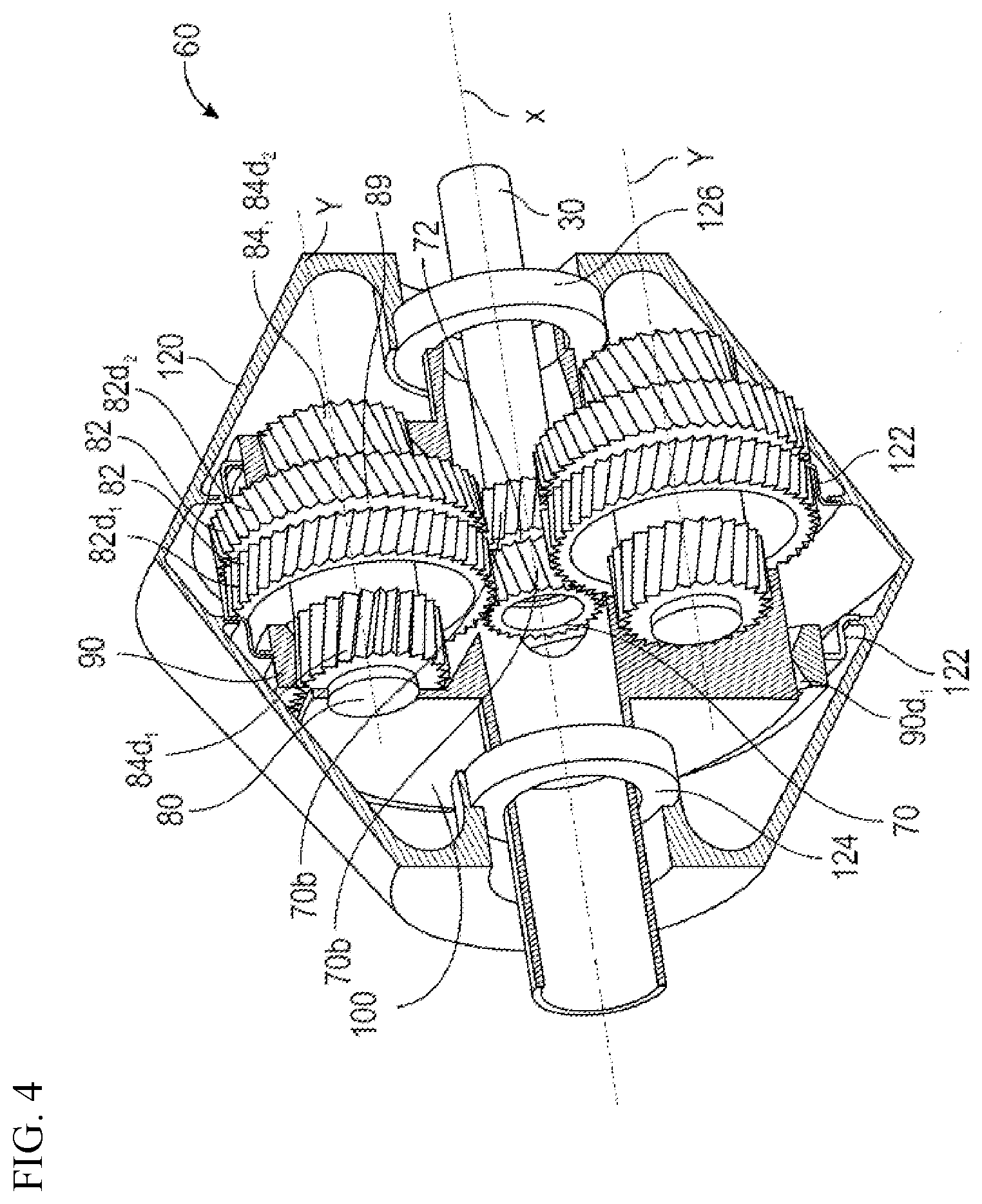 Patent US12480451 Figure 4 – Mechanical reducer for an aircraft turbomachine