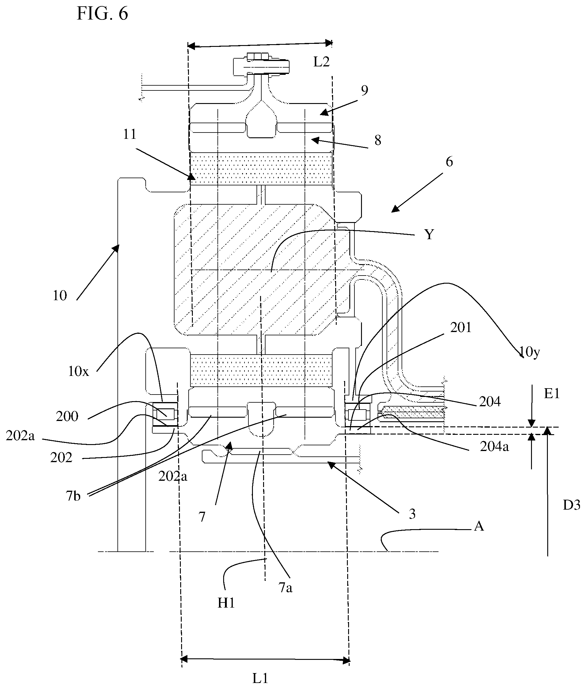 Patent US12480451 Figure 6 – Mechanical reducer for an aircraft turbomachine