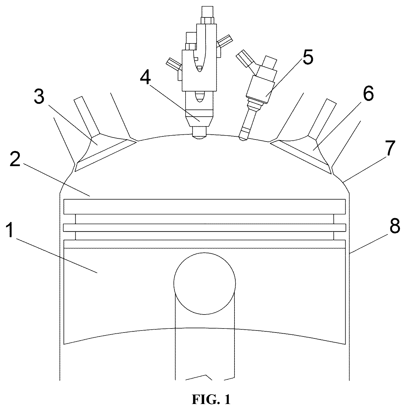 Patent US12480453 Figure 1 – Ammonia-rich combustion coupled dual-mode prechamber ammonia-fueled engine control system