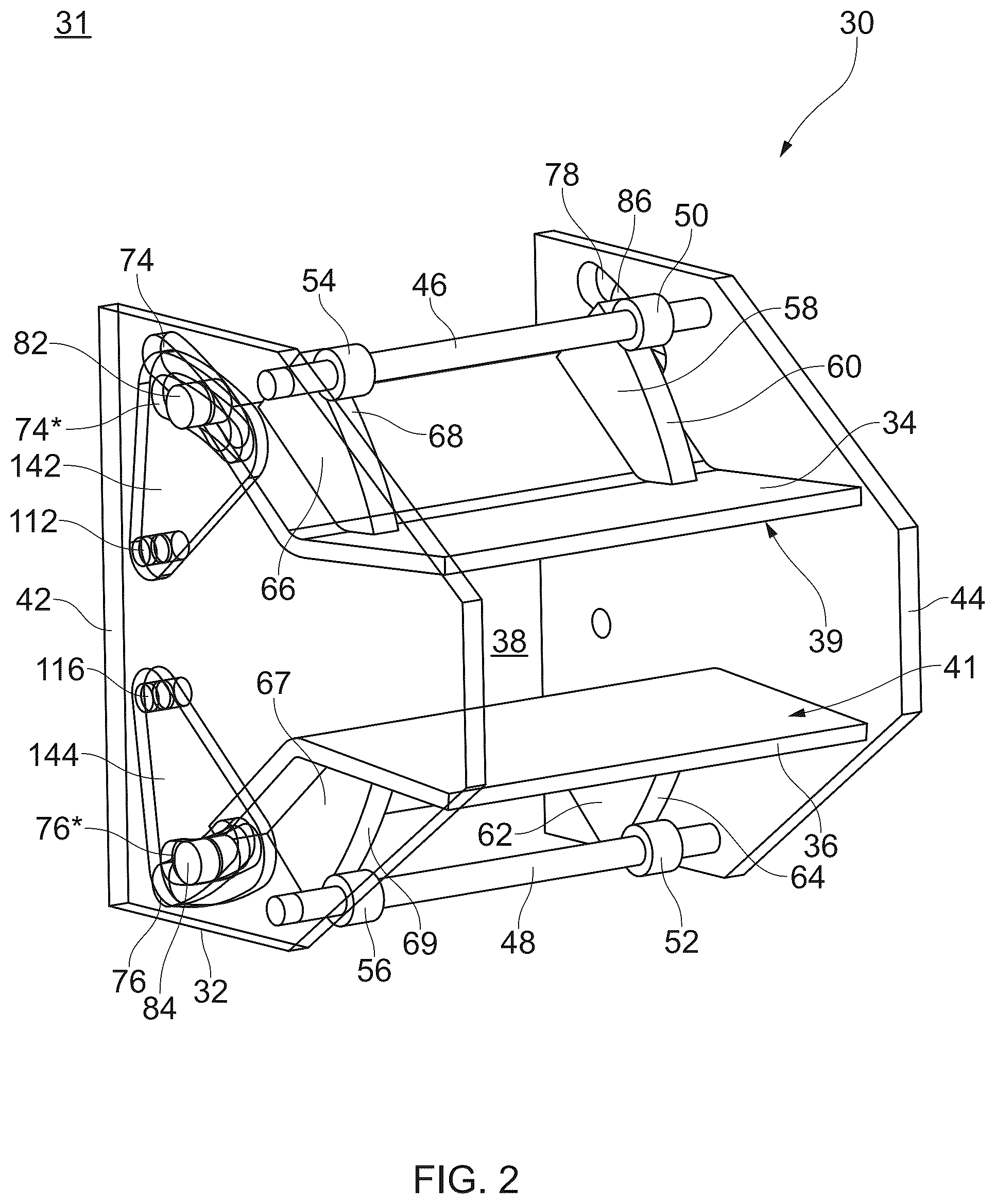 Patent US12480458 Figure 2 – Gas turbine engine ducting system having a plurality of spherical joints