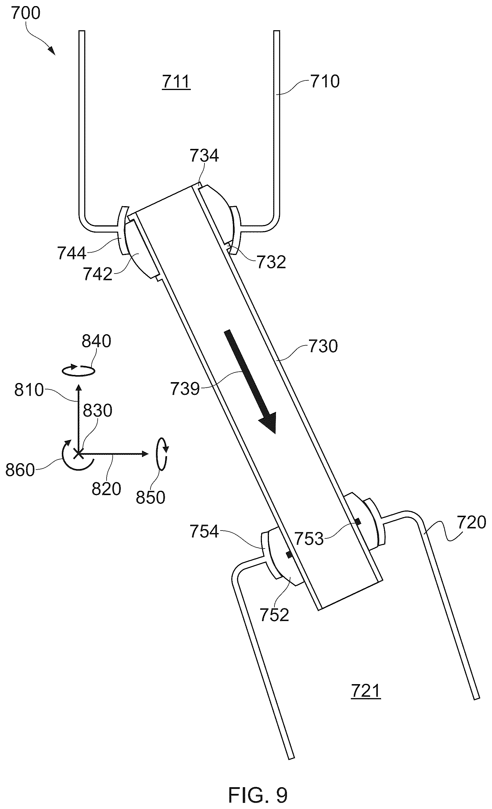 Patent US12480458 Figure 9 – Gas turbine engine ducting system having a plurality of spherical joints