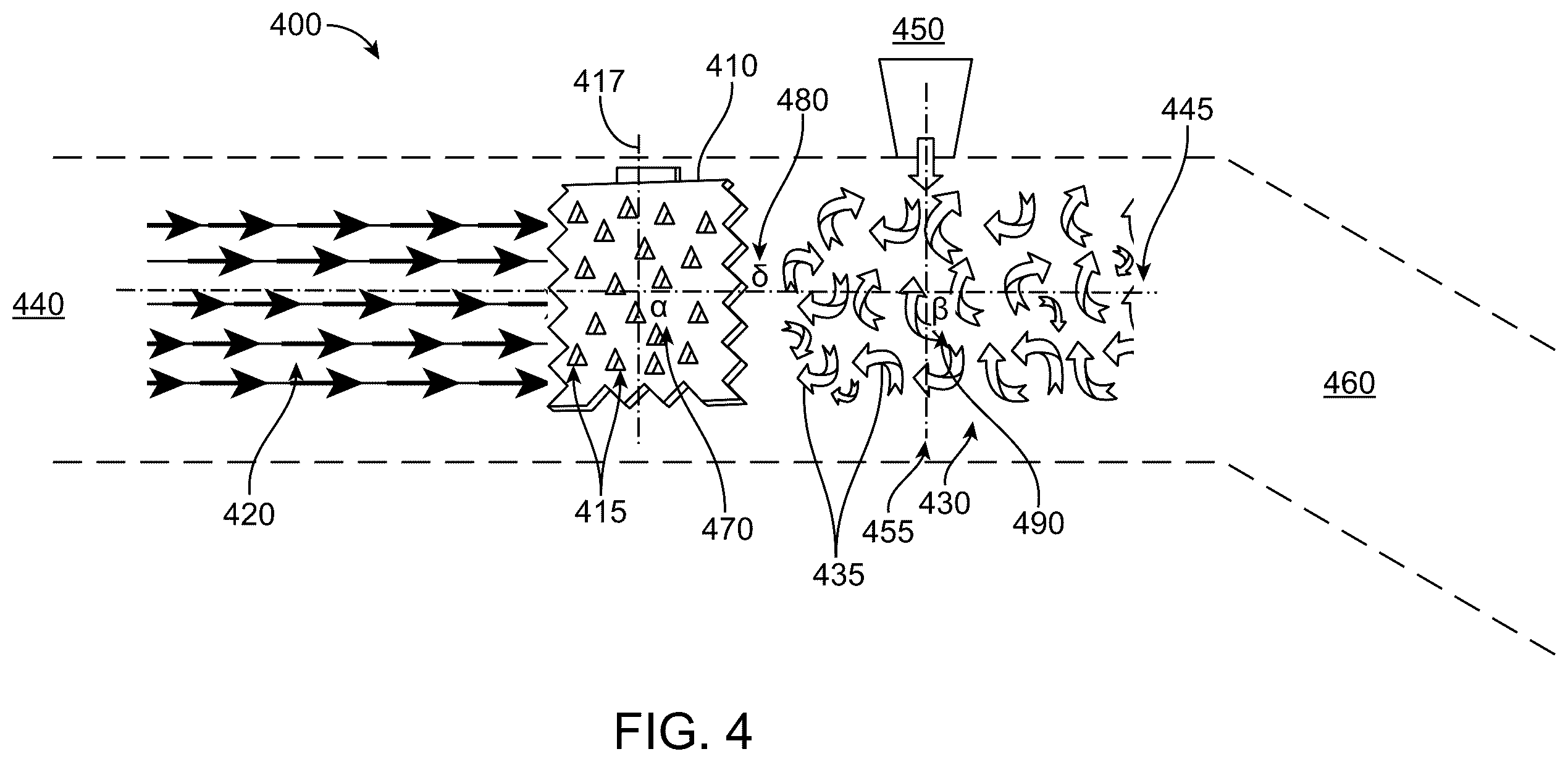 Patent US12480462 Figure 4 – Turbulence inducer for internal combustion engines