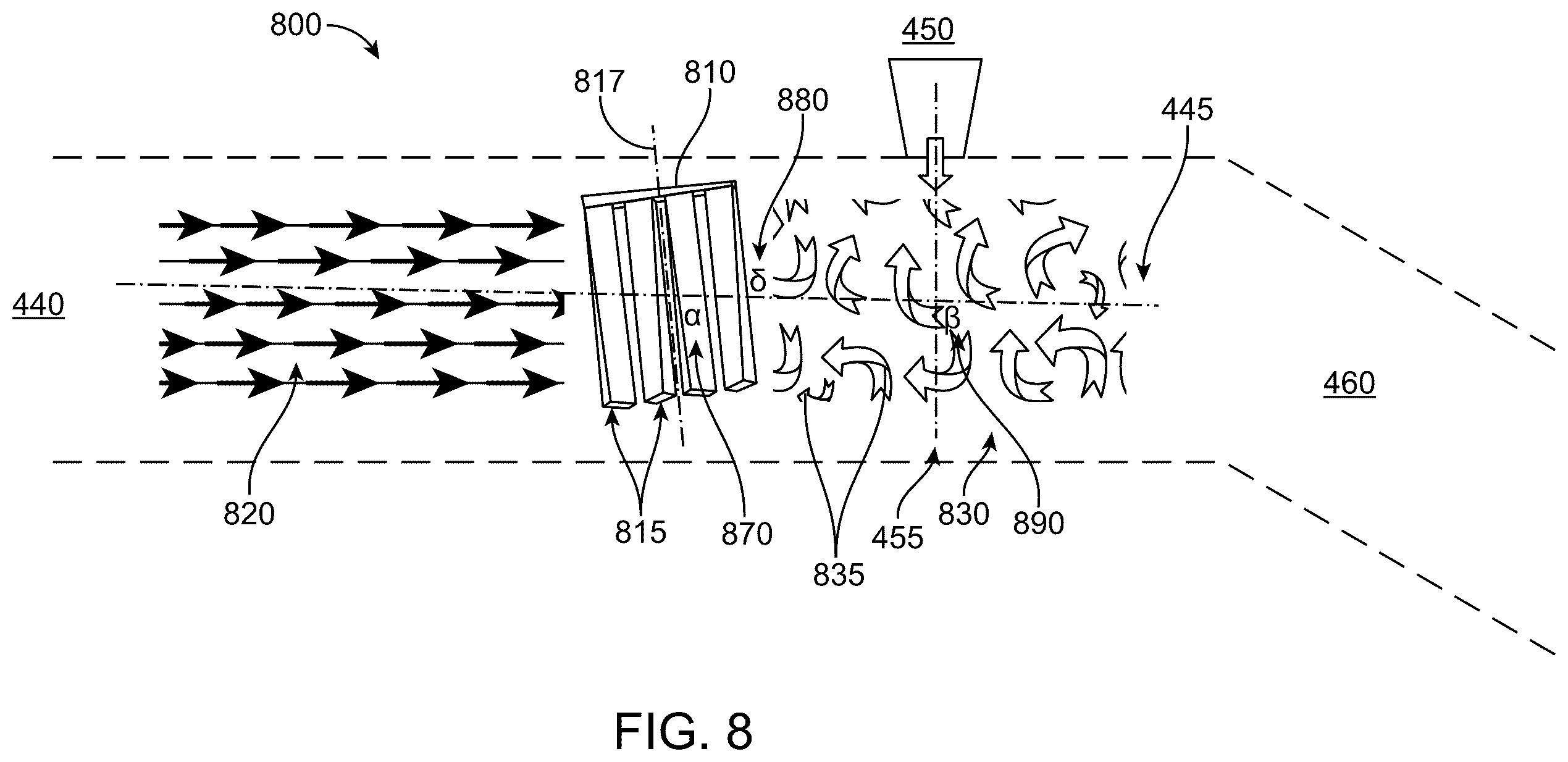 Patent US12480462 Figure 8 – Turbulence inducer for internal combustion engines